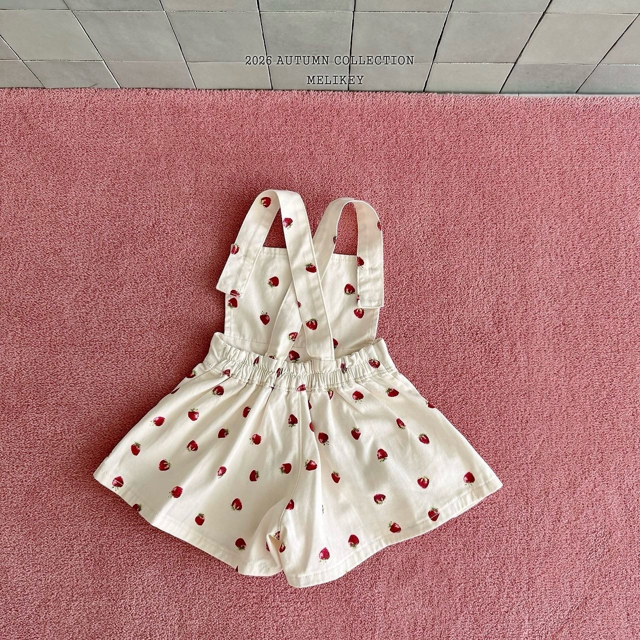 MELIKEY Strawberry Heart Overalls