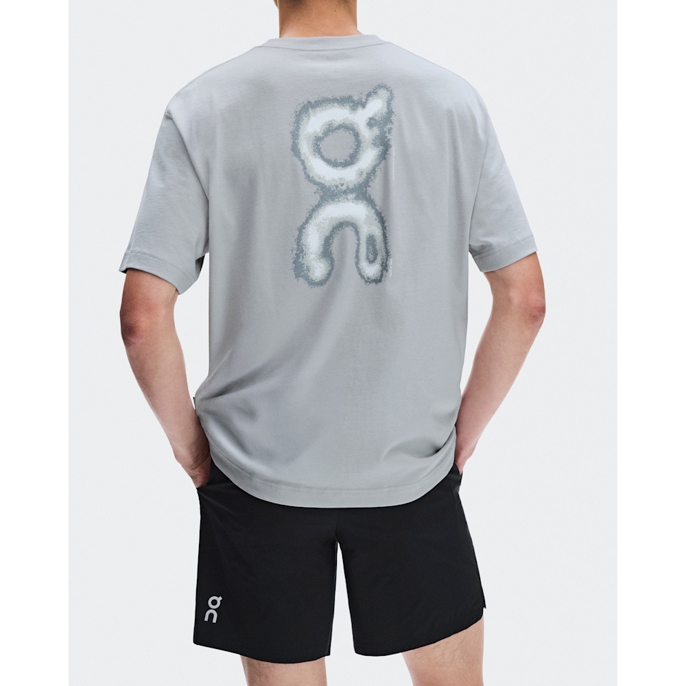 ON 昂跑 Club-T Glow 經典休閒短袖棉T恤 背後漸層螢光大Logo 男款 三色 [1MG3158]