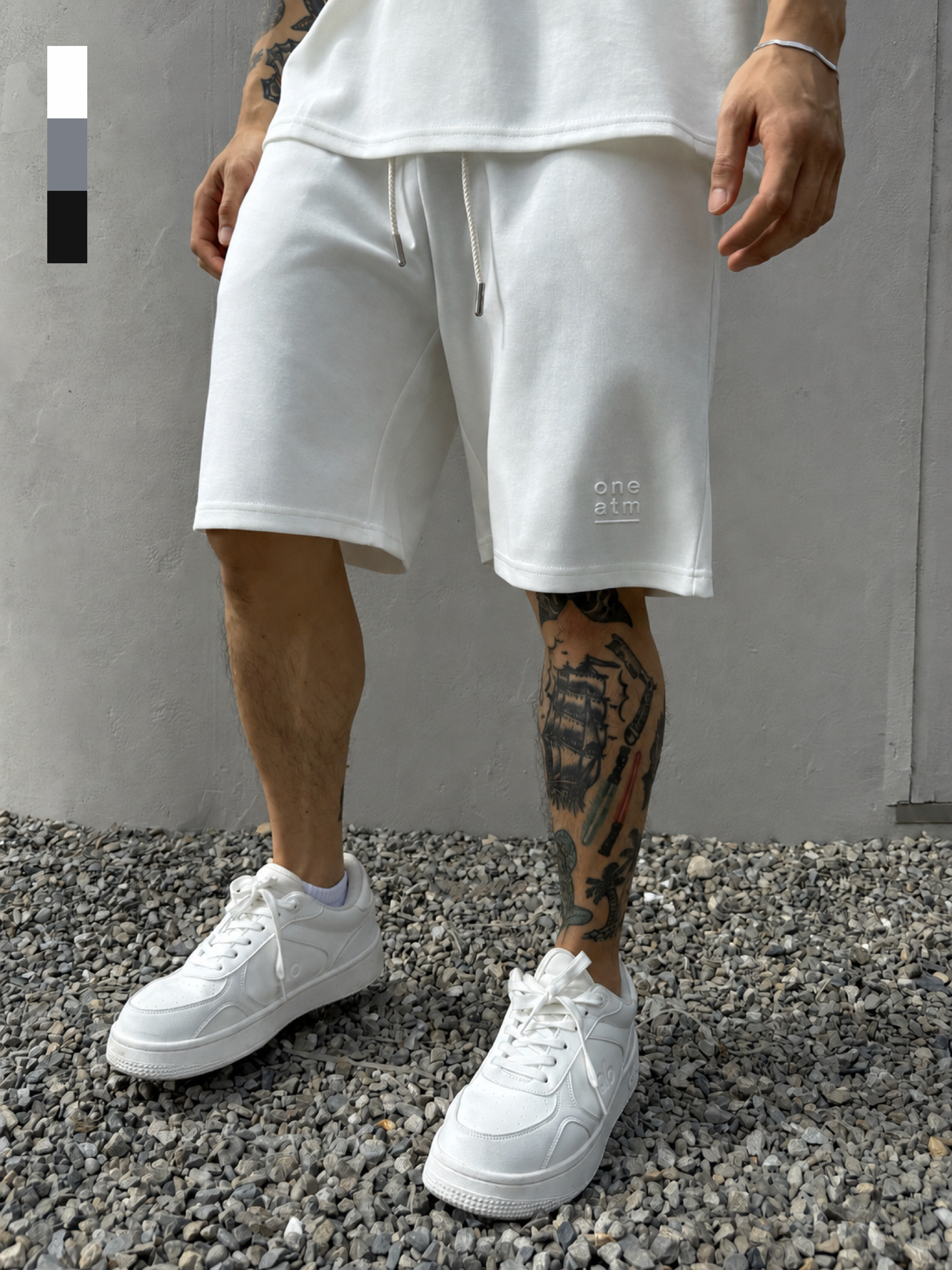 [1atm] Silky-Soft Logo Shorts project-061 design™ by 1atm