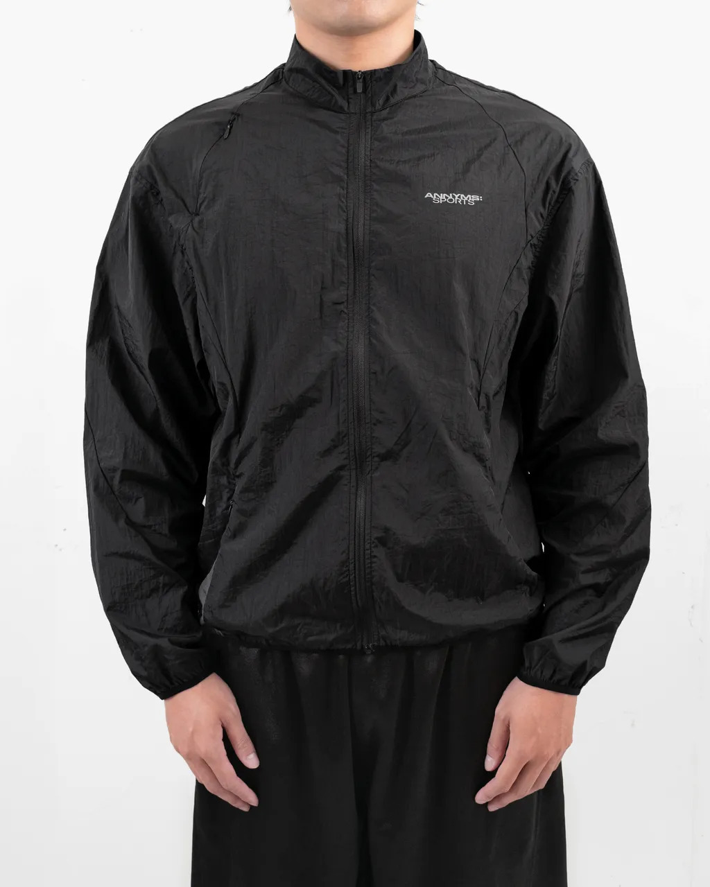 Anonymous Talking｜S26-J01 – Windbreaker (Black)