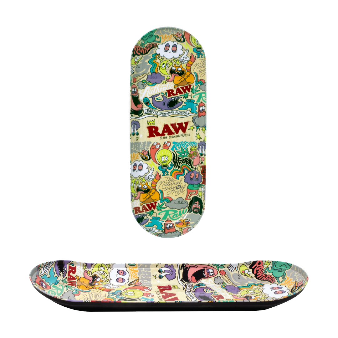 RAW X CHRIS PSIACIK SKATE DECK ROLLING TRAY