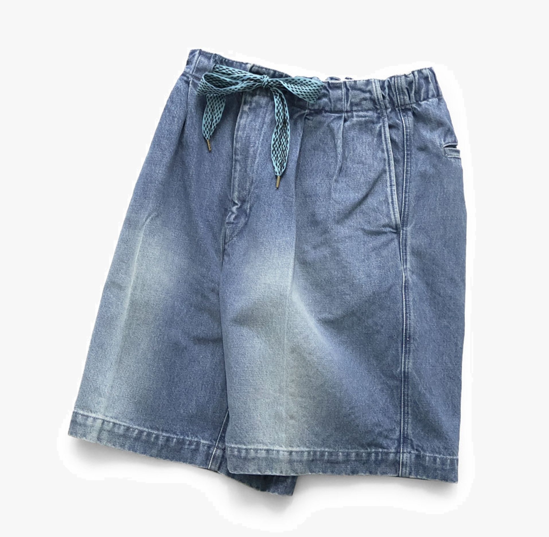 KAPITAL 14oz denim easy short trousers (center pleat) - PRE ORDER ITEM (預訂中)