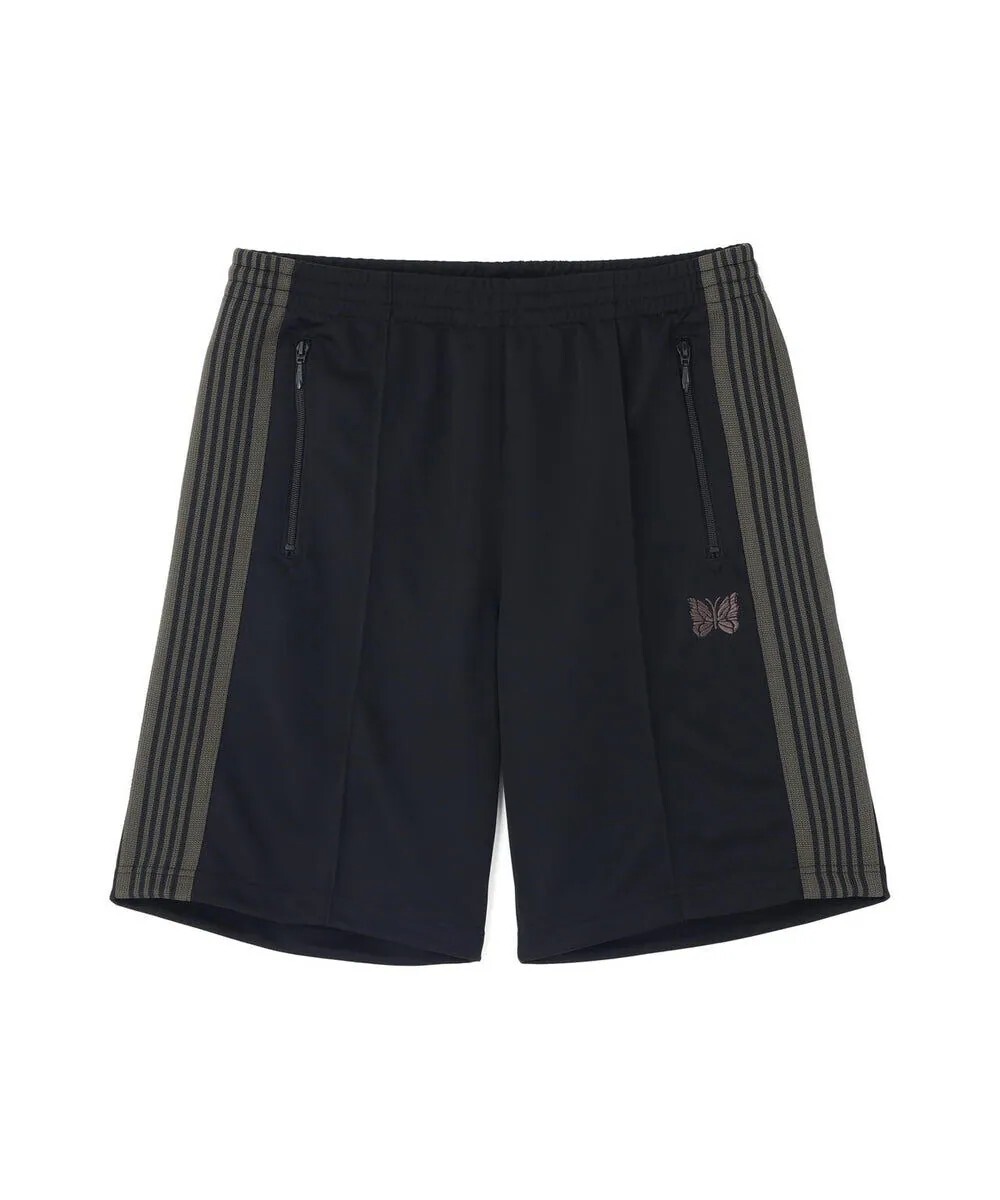 NEEDLES  TRACK PANT SHORTS - POLY SMOOTH B'2nd EXCLUSIVE 黑綠