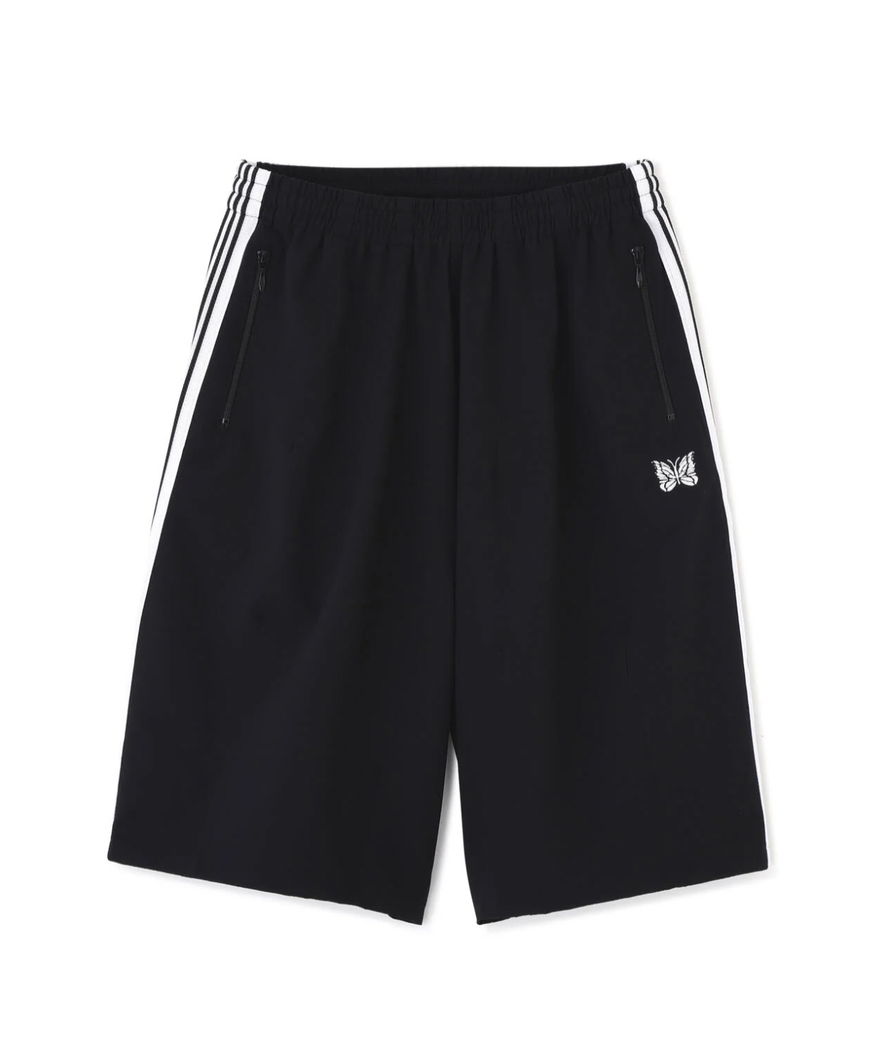 Needles x LHP HD Track Shorts Seersucker- Black- SX1536