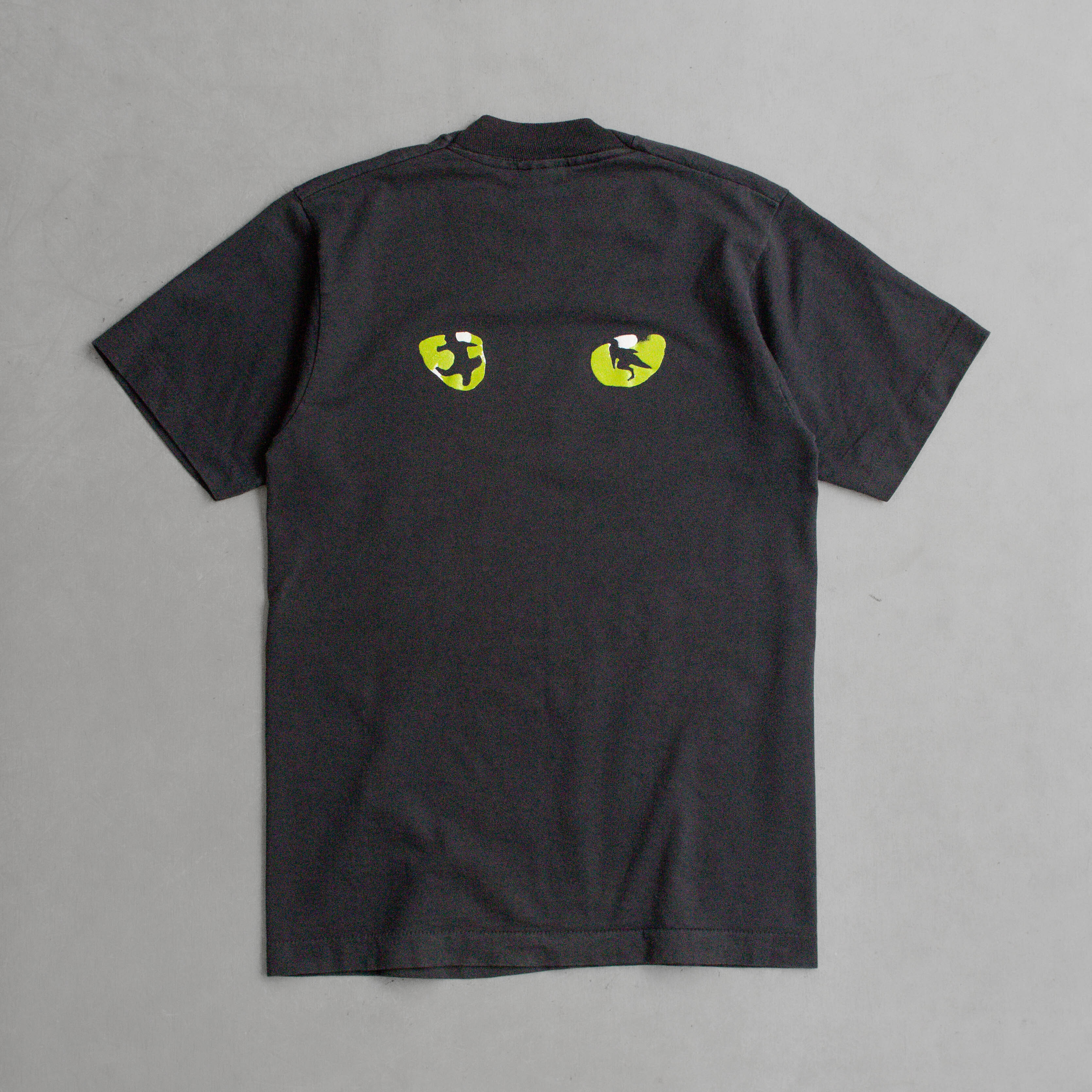 80S CATS MUSICAL TEE 美國製 黑色 百老匯 音樂劇 貓 短袖 T恤