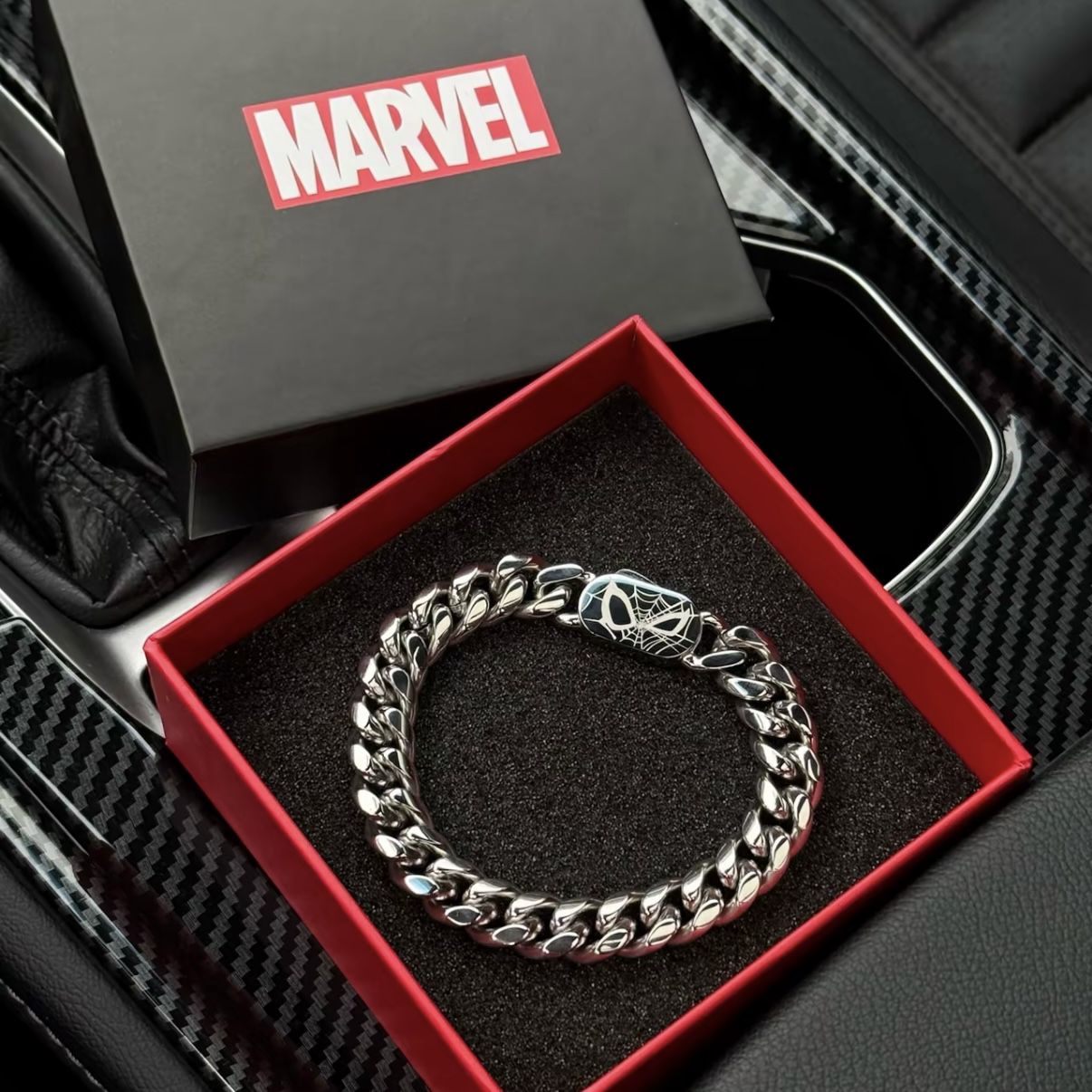 （預購）Marvel漫威 迪士尼 聯名 蜘蛛人手鍊 古巴鍊