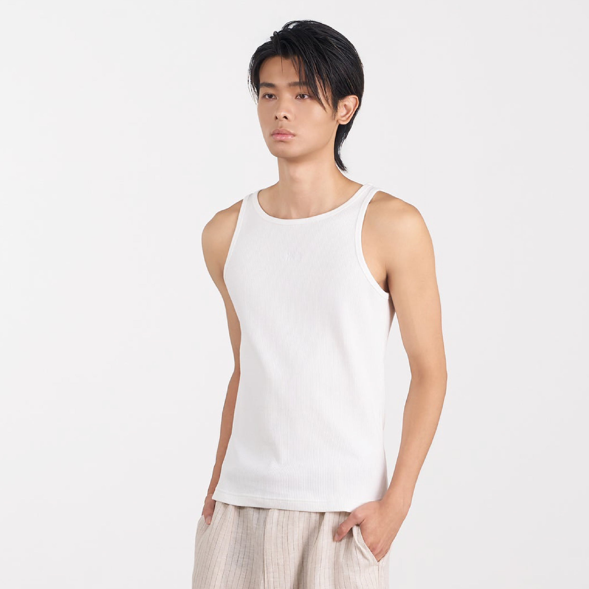 CHOIR Cutaway Shoulder Tank 削肩背心 [MCST01]