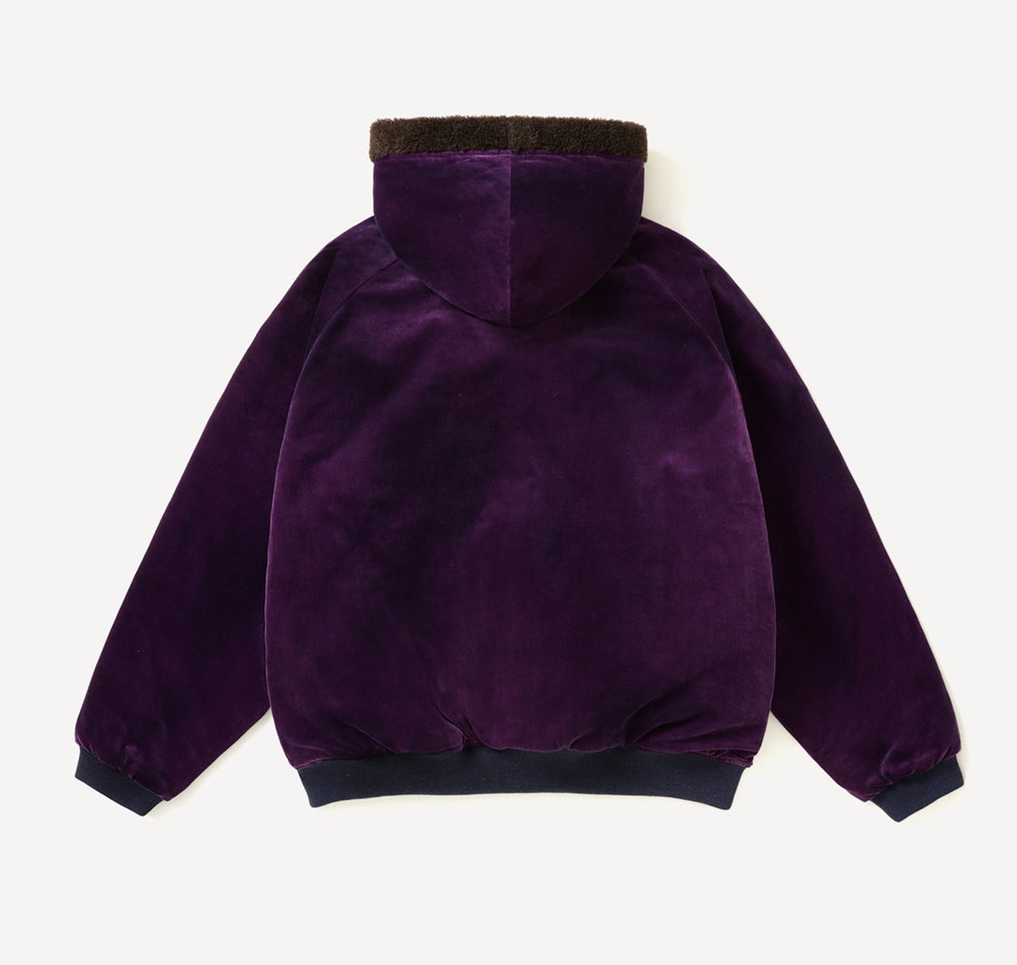 A.PRESSE 2026 A/W VINTAGE SOUVENIR VELOUR HOODED JACKET (26AAP-01-30) - PRE ORDER ITEM (預訂中)