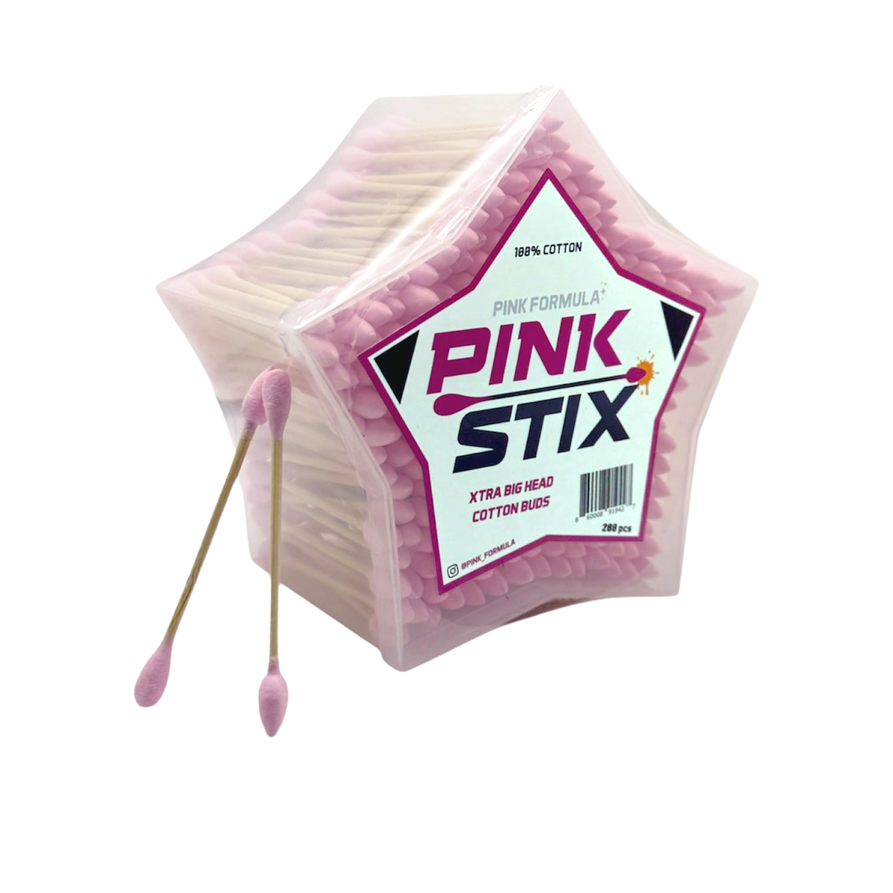 🇺🇸Pink Formula - XL Cotton Head Pink Stix 清潔棉棒