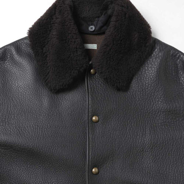 A.PRESSE 2026 A/W LEATHER A-1 FLIGHT JACKET (26AAP-01-03) *Spanish lamb leather - PRE ORDER ITEM (預訂中)