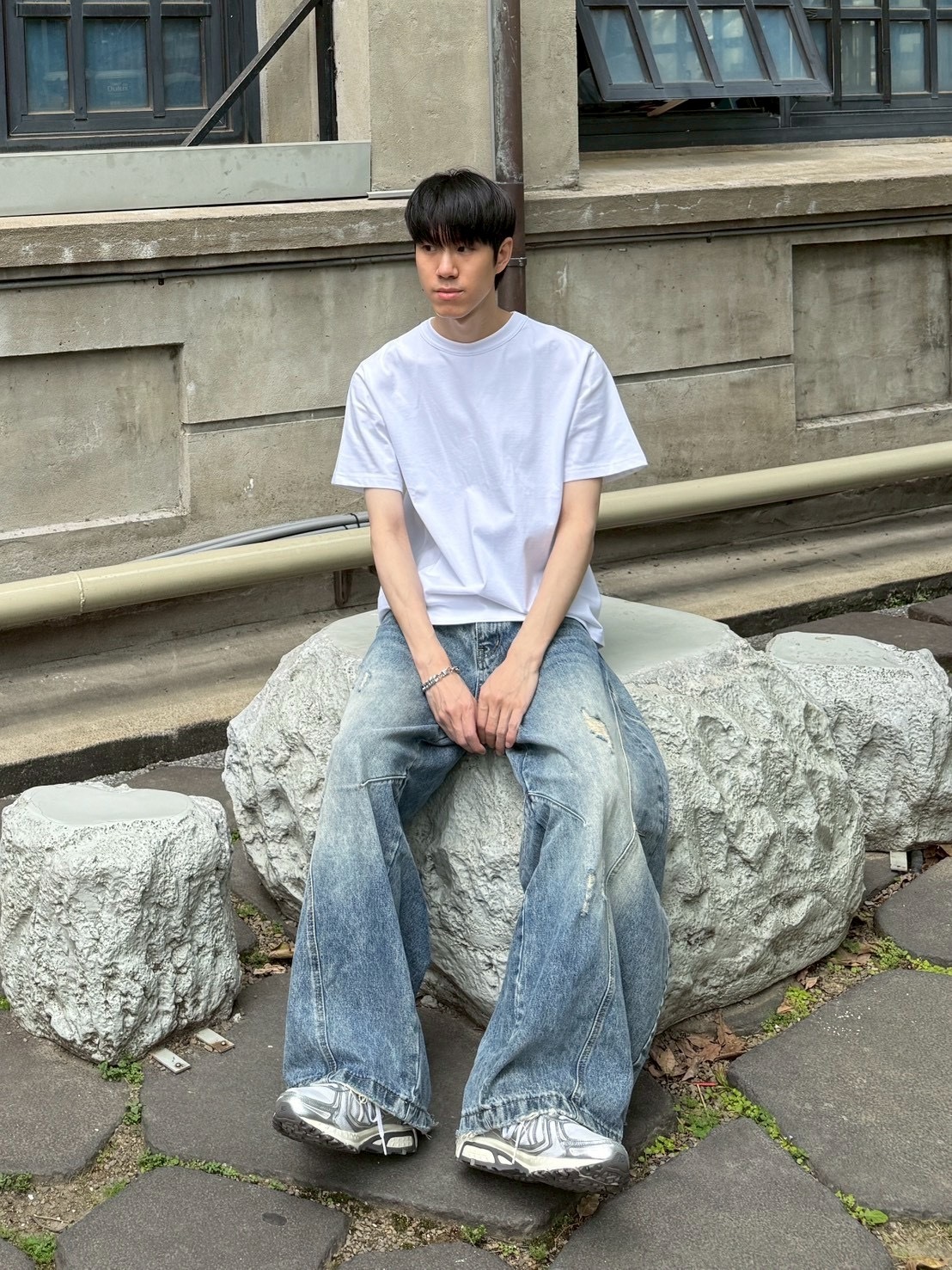 重磅 16支 立體 剪裁 高磅 寬短 短袖 上衣