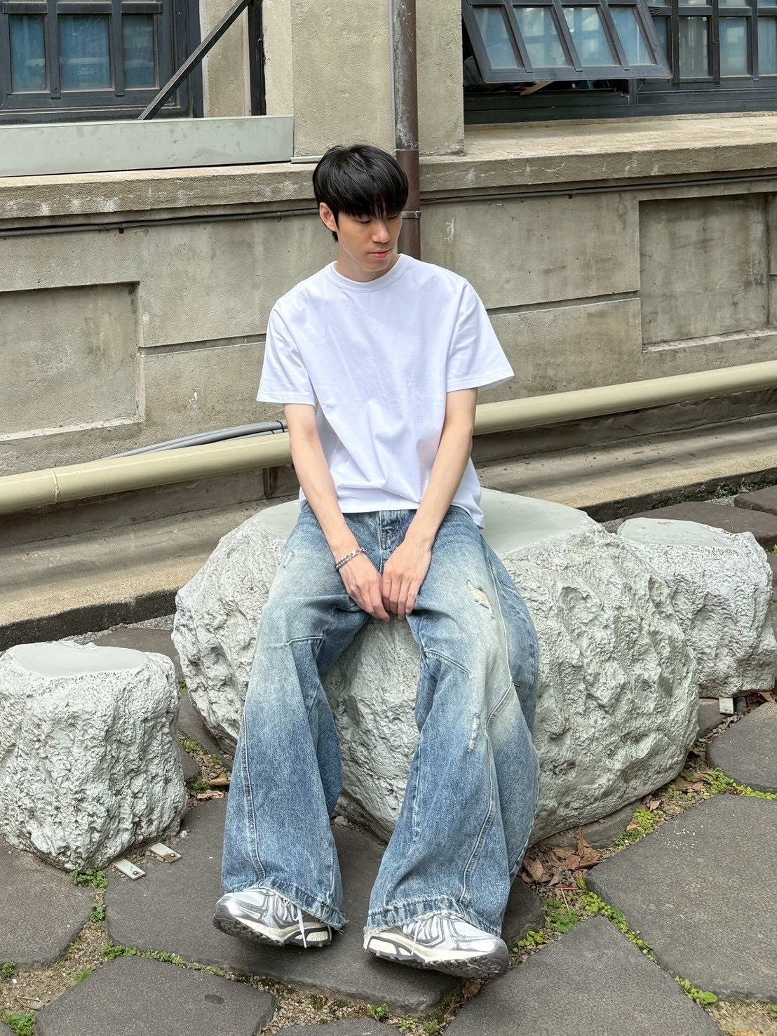 重磅 16支 立體 剪裁 高磅 寬短 短袖 上衣
