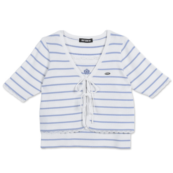 MARY QUANT / Front Ribbon Knit Ensemble