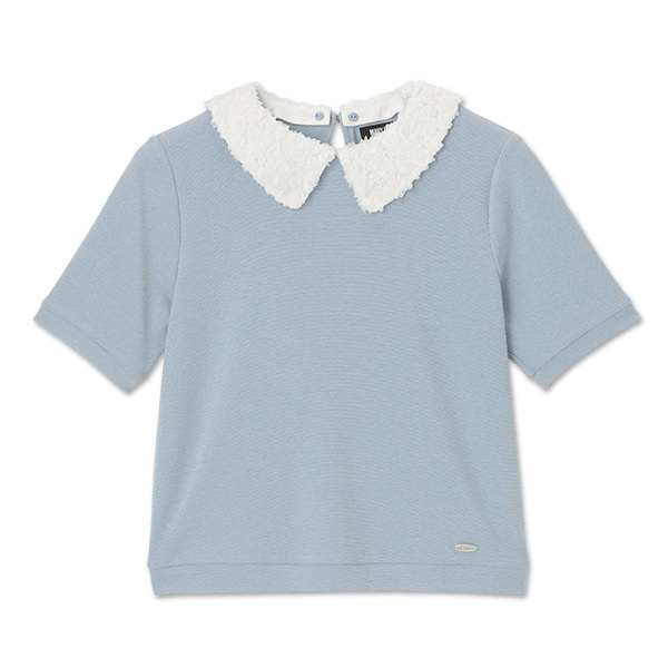 MARY QUANT / Flower lace collar pullover