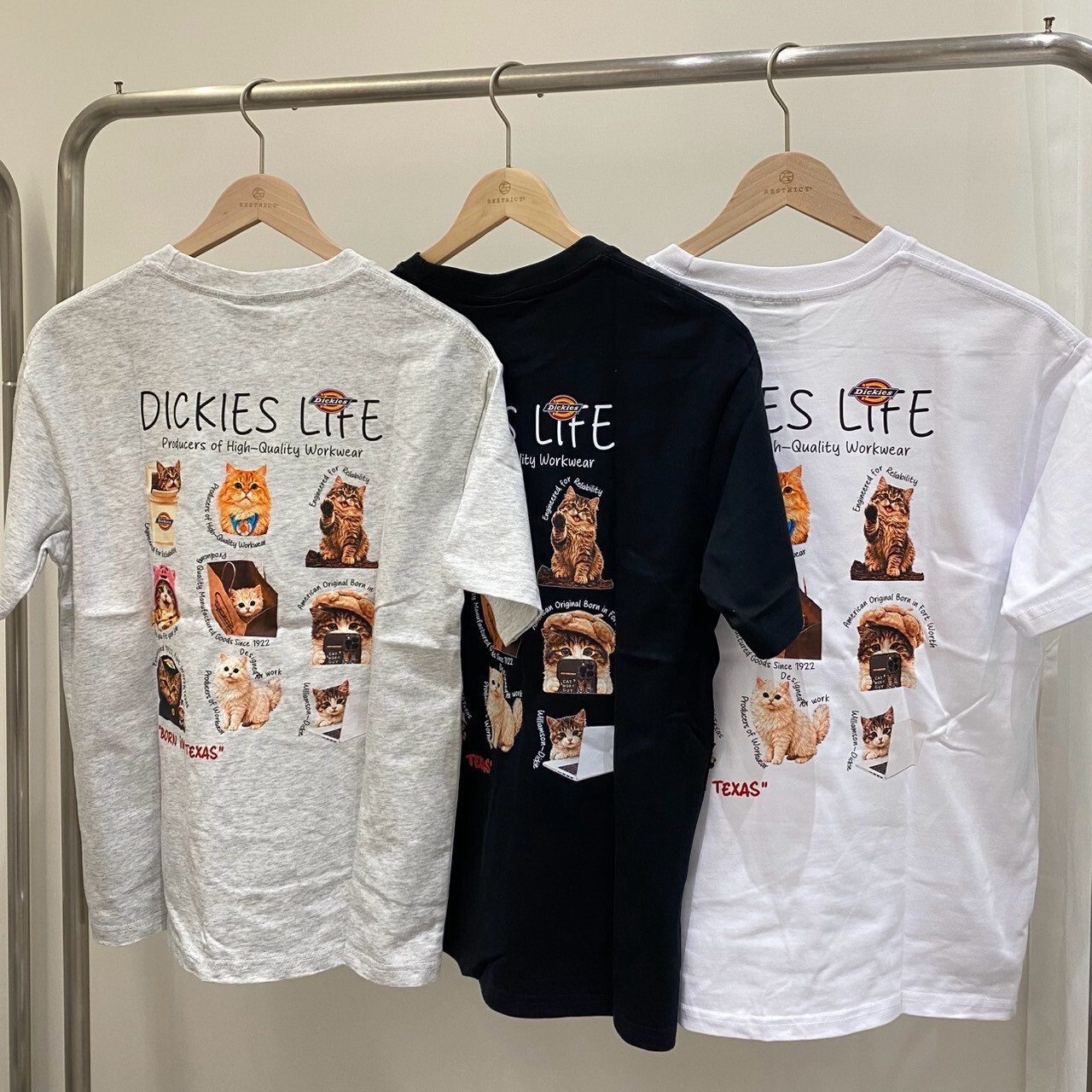 Dickies life  趣味九宮格貓咪短T DKU26MKTPCM