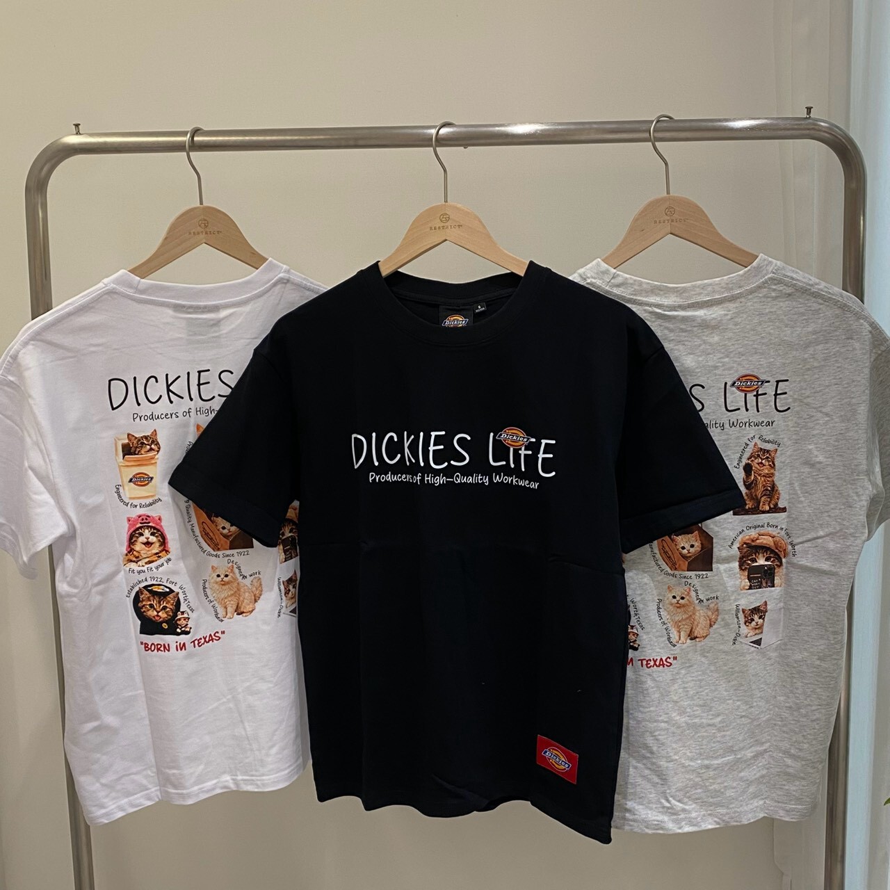 Dickies life  趣味九宮格貓咪短T DKU26MKTPCM