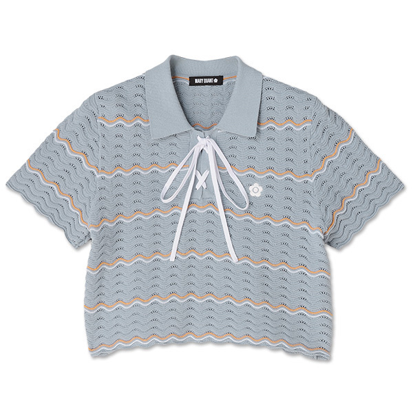 MARY QUANT / Wave knit pullover