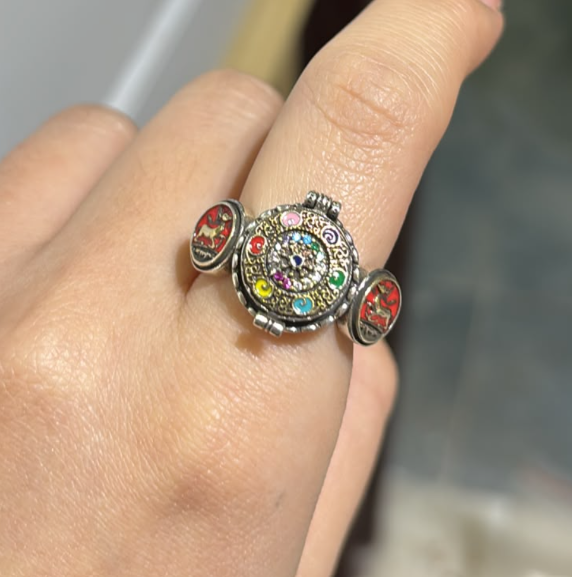 DL260808 - D20 蓮花生大士嘎烏開口戒指（嘎烏戒）（預計9月中到貨，只限尖沙咀門店自取不包郵）