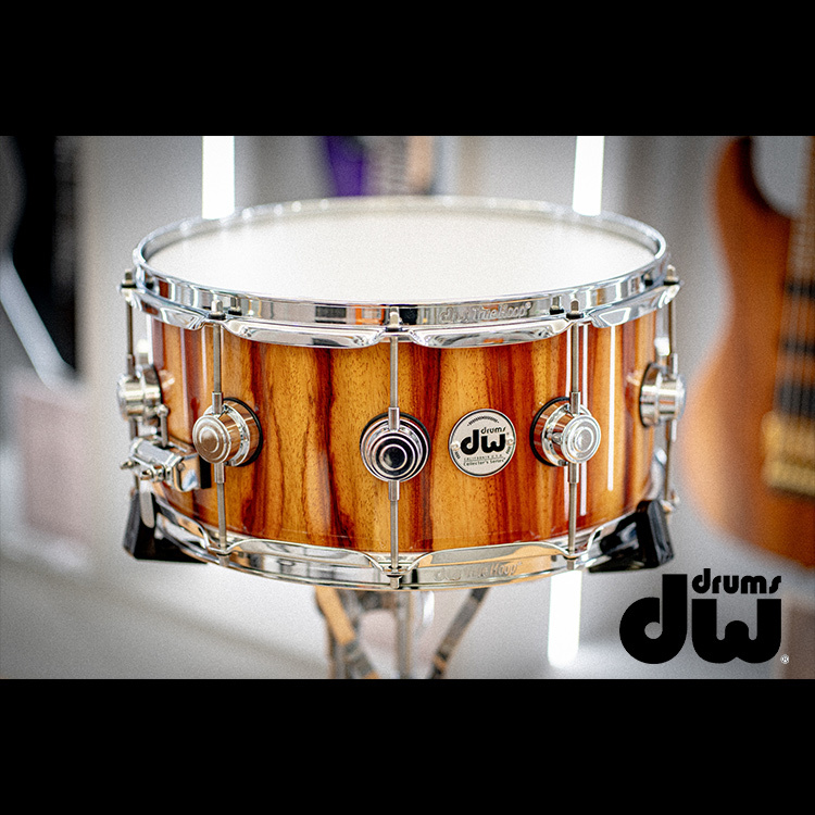 DW Collector's Series Exotic Snare Drum 14"x6.5" 小鼓 - Candy Stripe Padauk