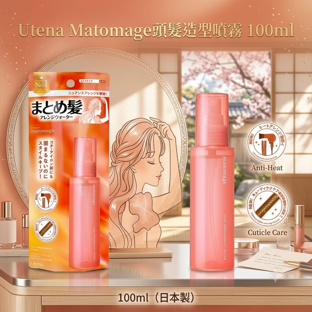 日本製 Utena Matomage 頭髮造型噴霧100ml