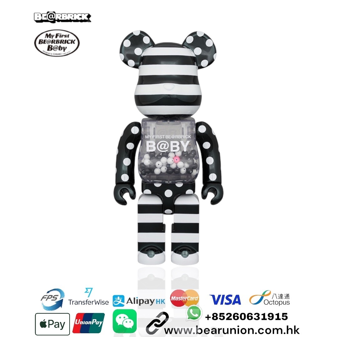 🎏預訂🎏Bearbrick 1000% B@BY White Black Chrome