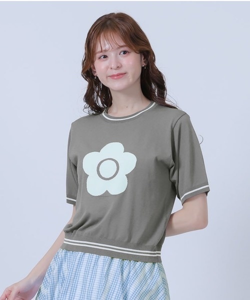 MARY QUANT / Daisy Line Knit Pullover