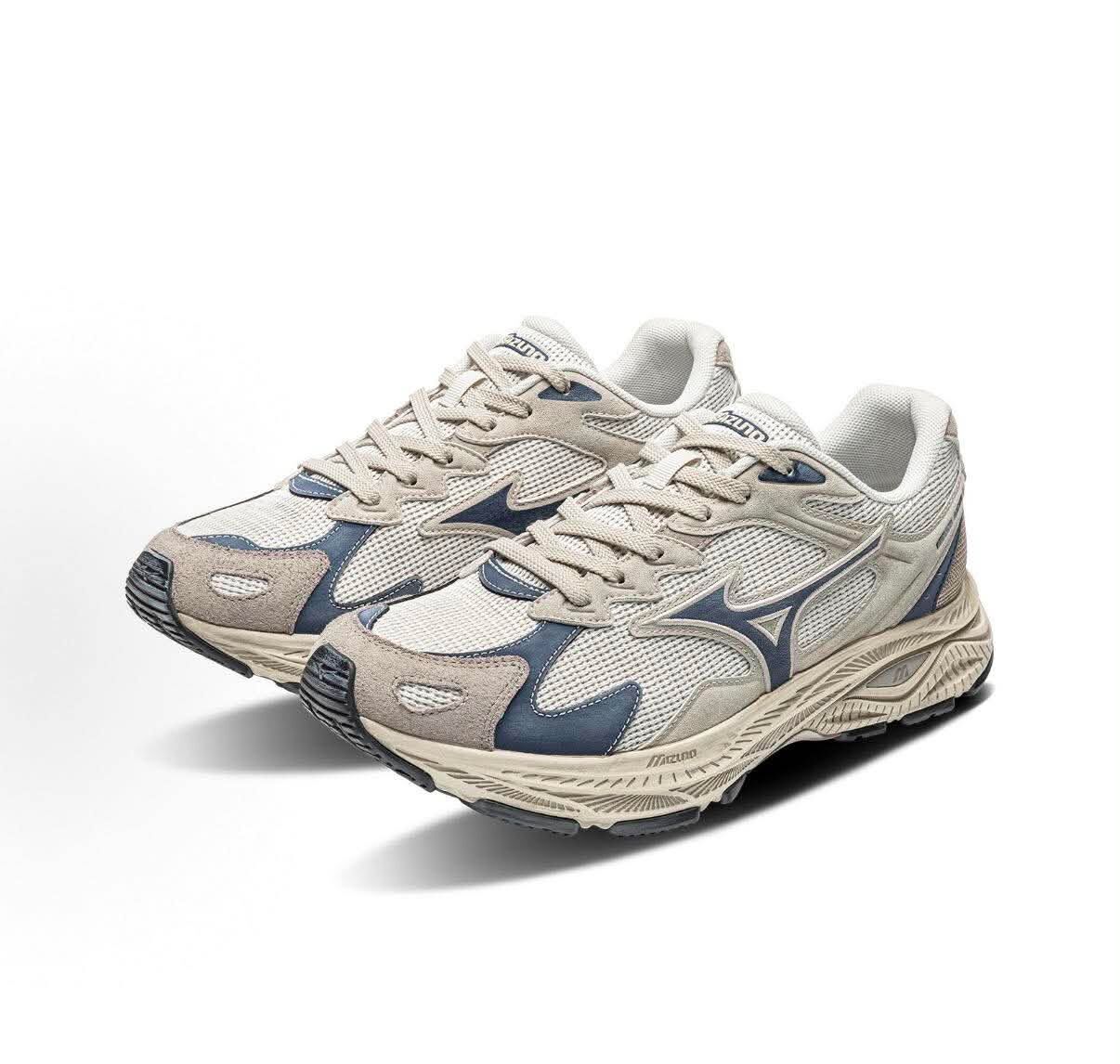 預購 Mizuno racer s 灰藍  男女  厚底 緩震 復古 運動鞋 跑鞋 D1GH253506