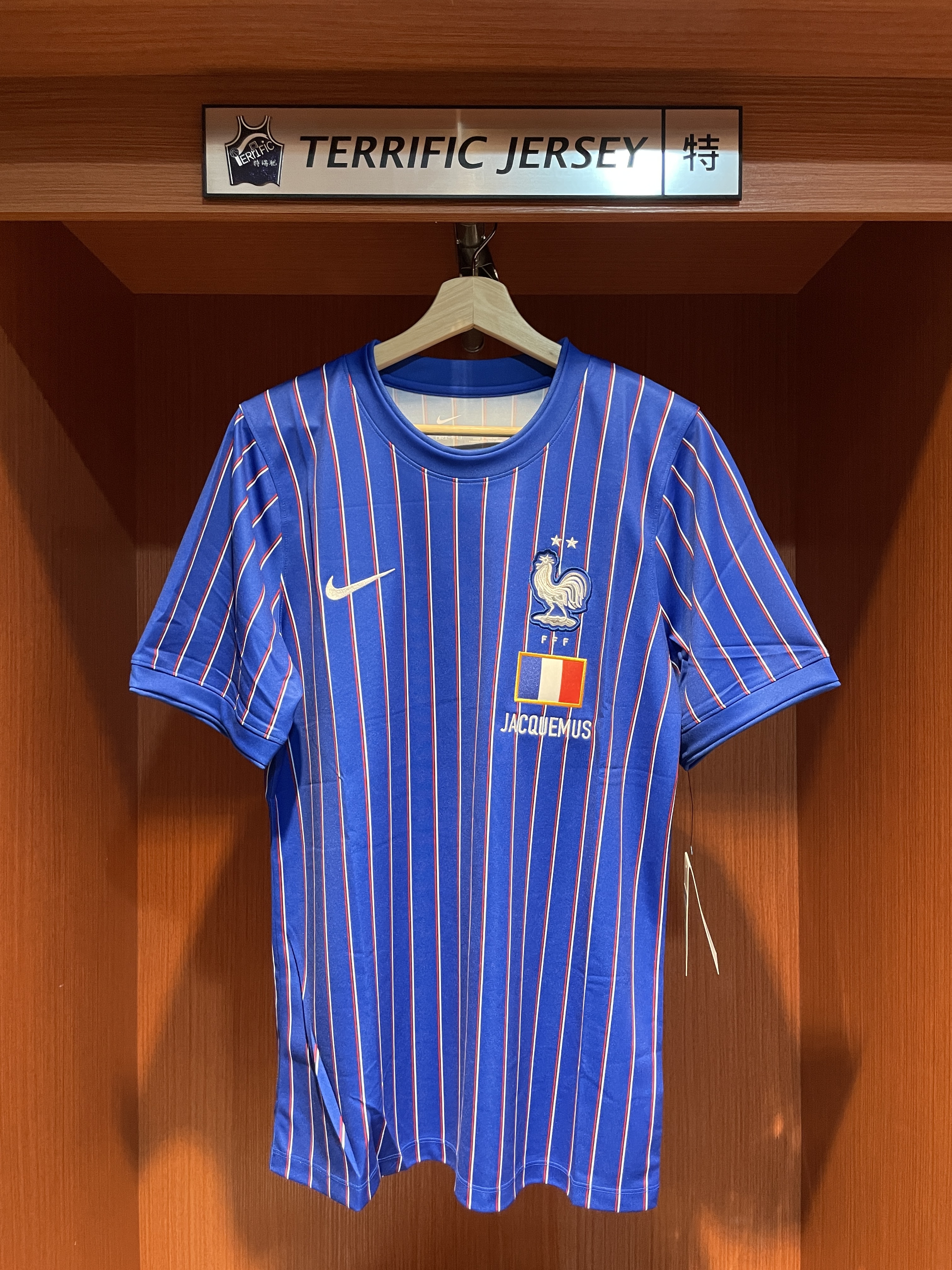 FIFA足球 France x Jacquemus 聯名款 法國 直條紋 熱身衣 2026 世界盃 Nike Pre-Match Top Jersey 排汗 全新