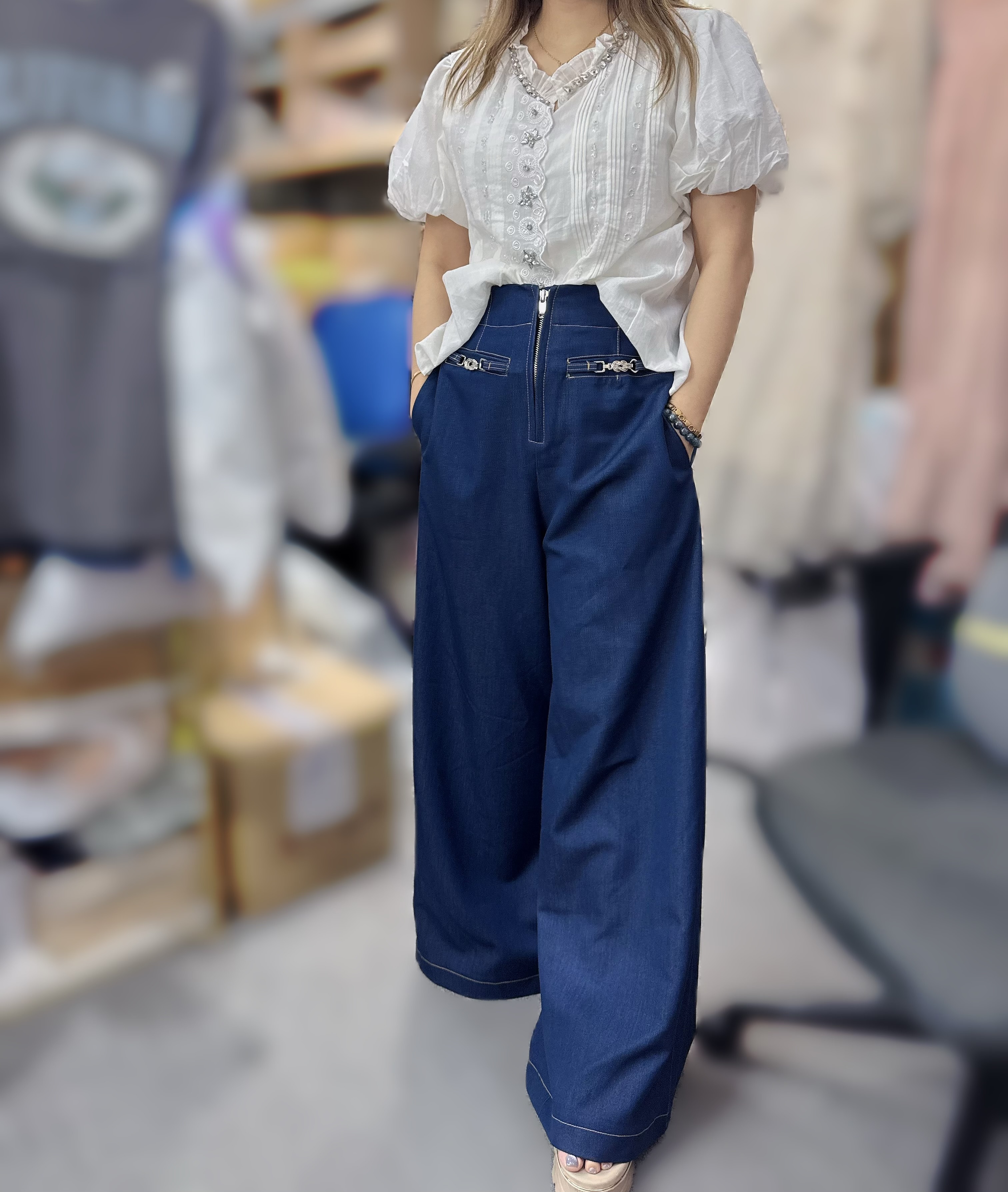 [限量]OT87    韓國牛仔褲 腰24-30 HIP40 長40.5$399 (DP)