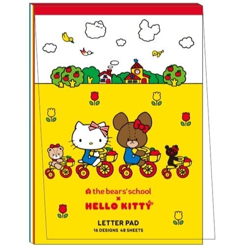 JP Hello Kitty x School bear 16款信紙套裝 48張 2234