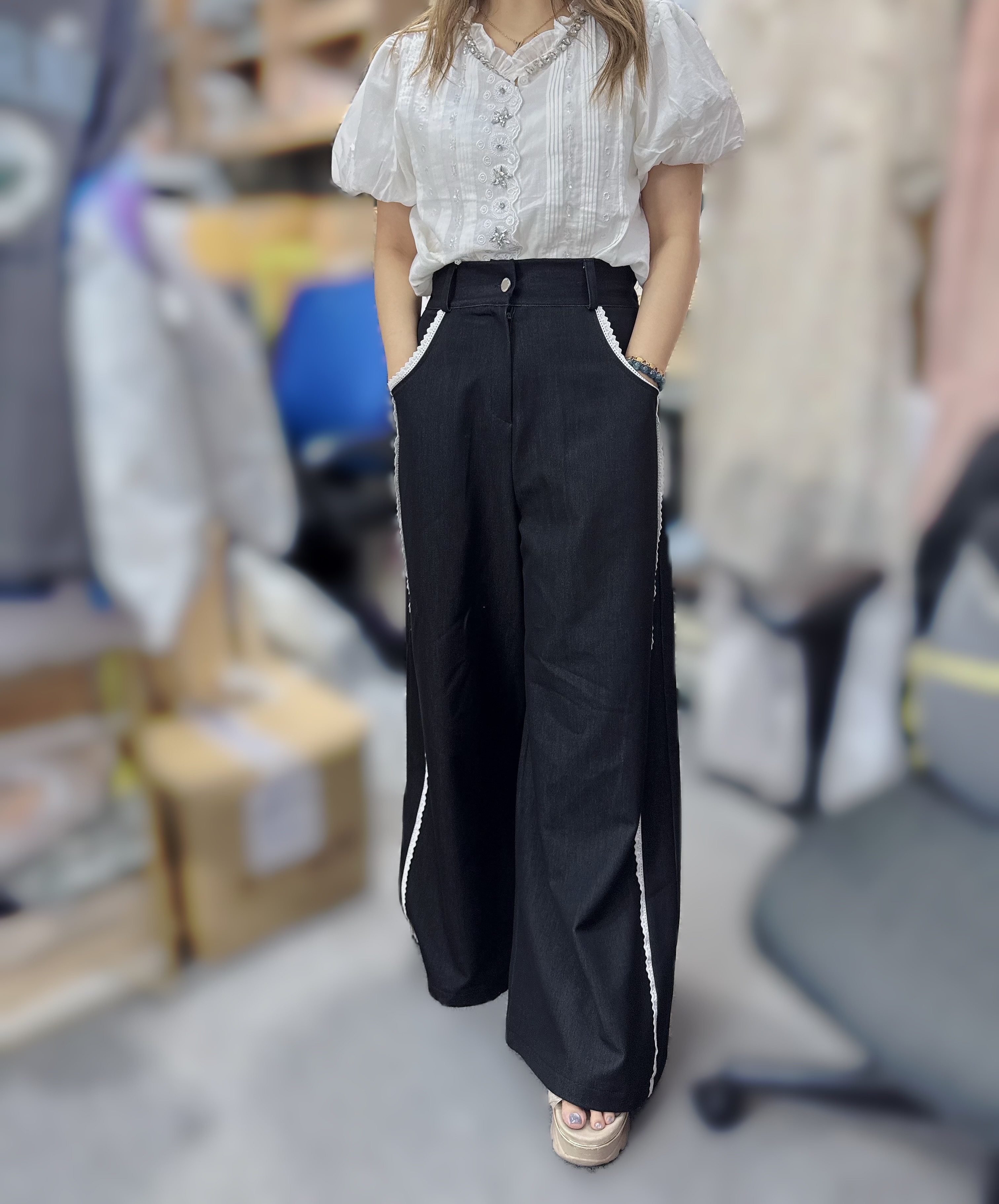 [限量]OT86   黑褲 腰24-32 HIP44 長40 $499