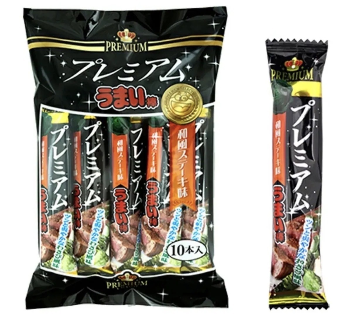 【長線爆單】JP Premium 奢華升級版 美味棒 和風牛扒味 10支 6072 TK260808
