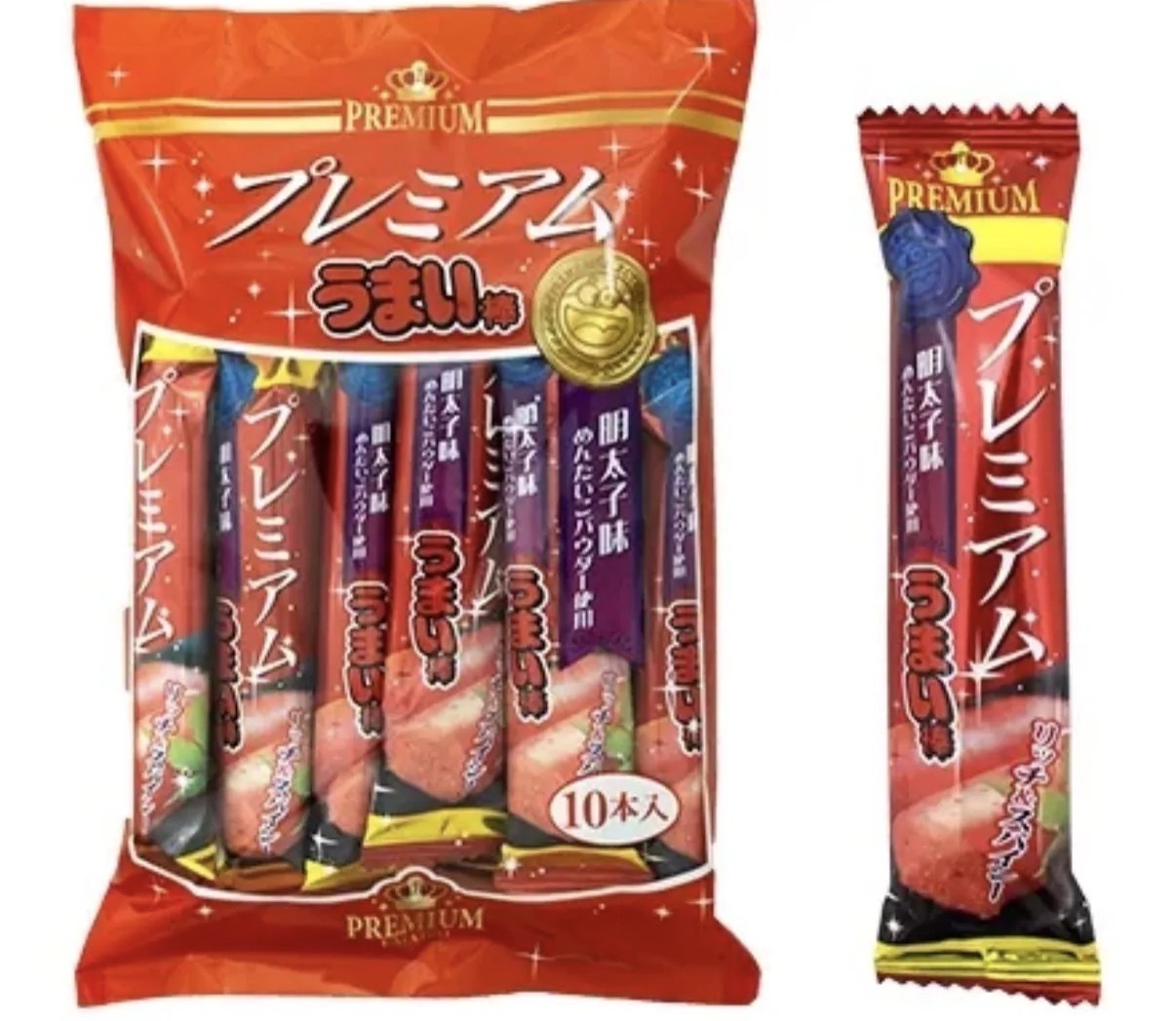【長線爆單】JP Premium 奢華升級版 美味棒 明太子風味 10條 6058 TK260808