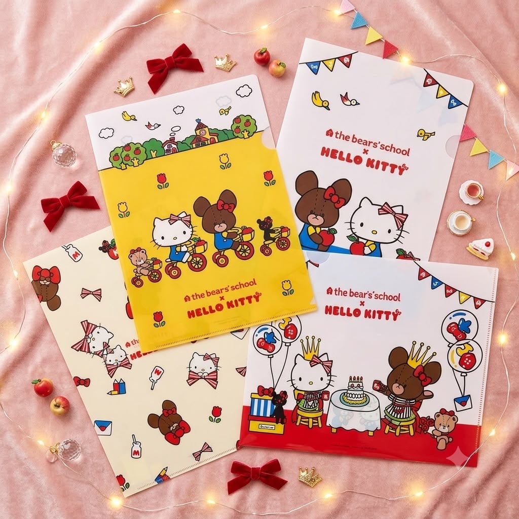 JP Hello Kitty x School bear A4 File 4937 TK260808