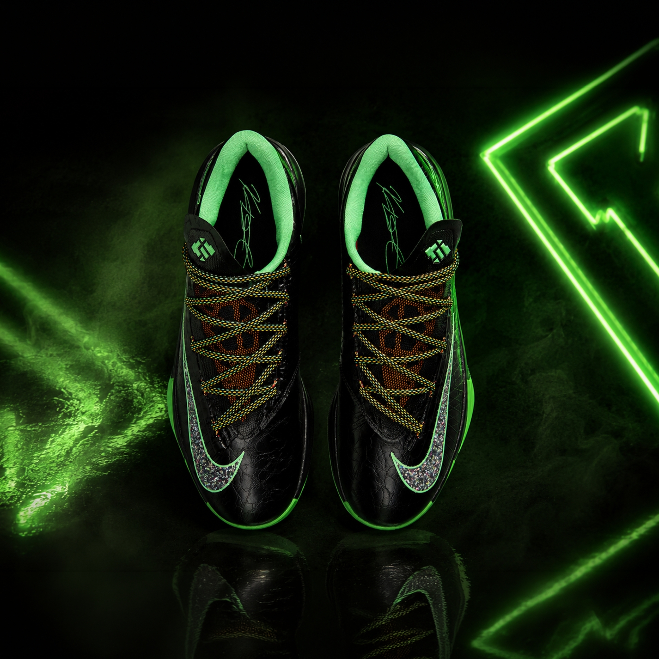 NICEDAY 現貨 Nike KD 6 Night Vision 夜視鏡 籃球鞋 杜蘭特 黑綠 男鞋 IH3582-001