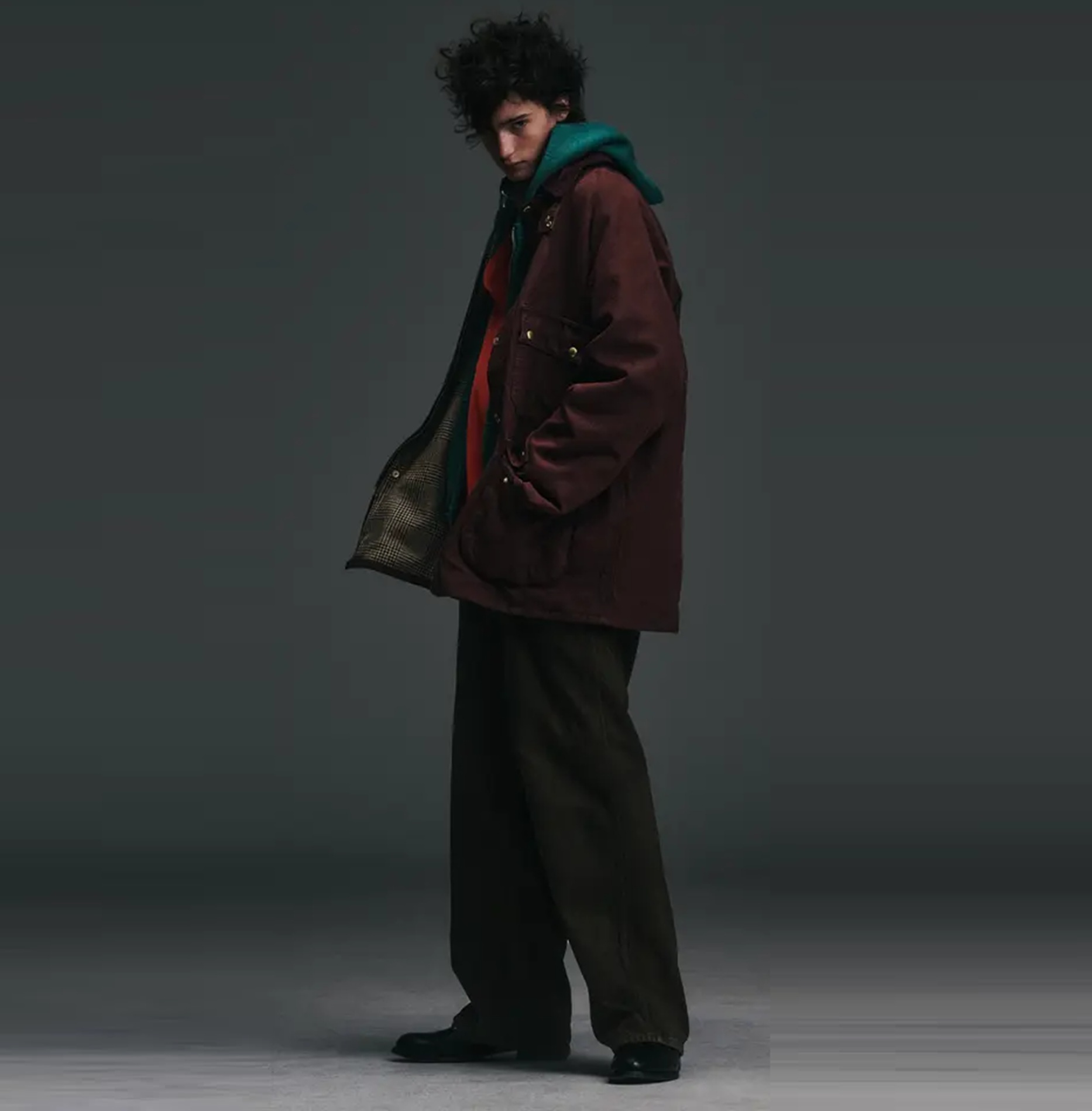 A.PRESSE 2026 A/W VINTAGE SILK HEMP RIDING OILED JACKET (26AAP-01-32) -PRE ORDER ITEM (預訂中)