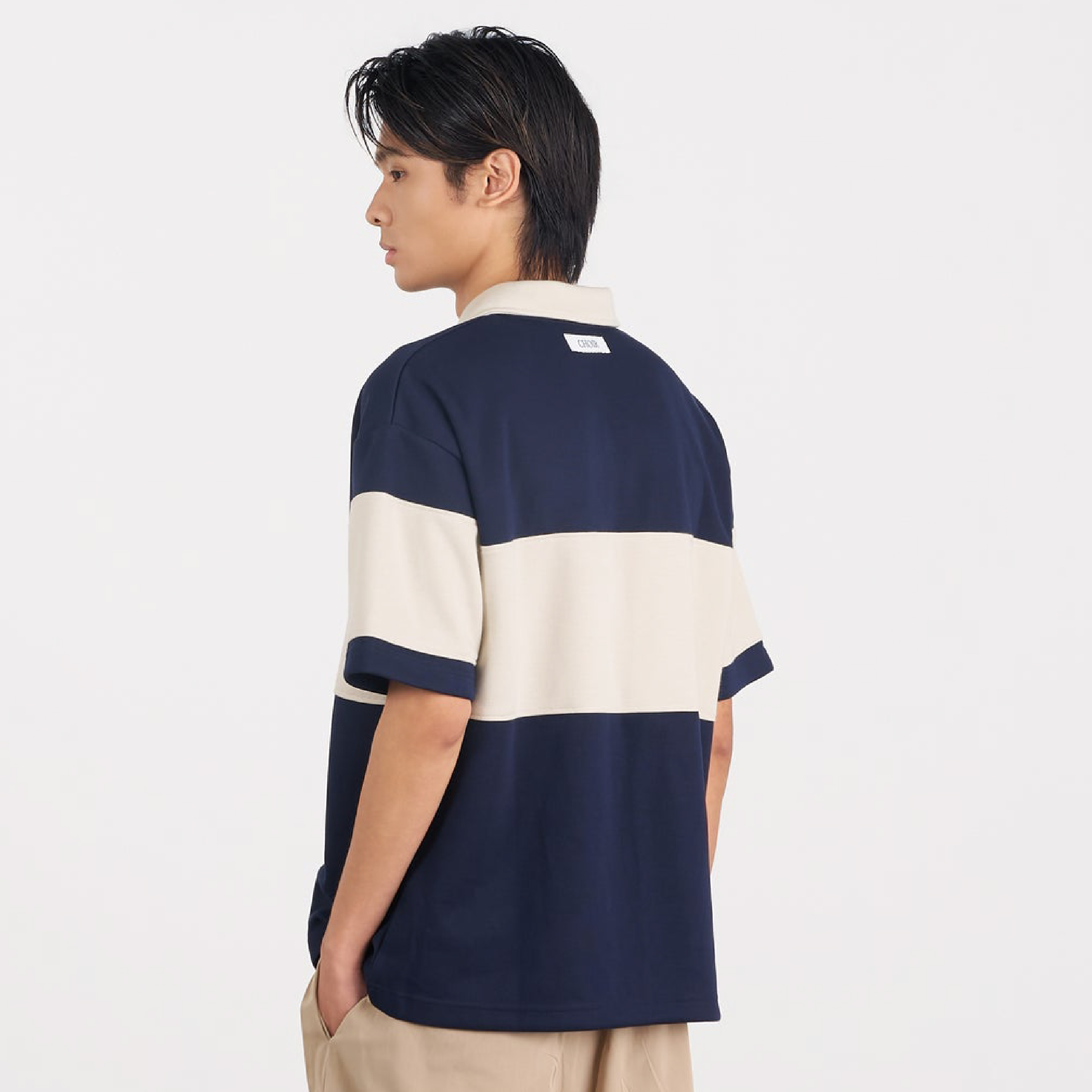 CHOIR Striped Logo Polo Shirt 條紋Logo Polo衫 [MLPS02]