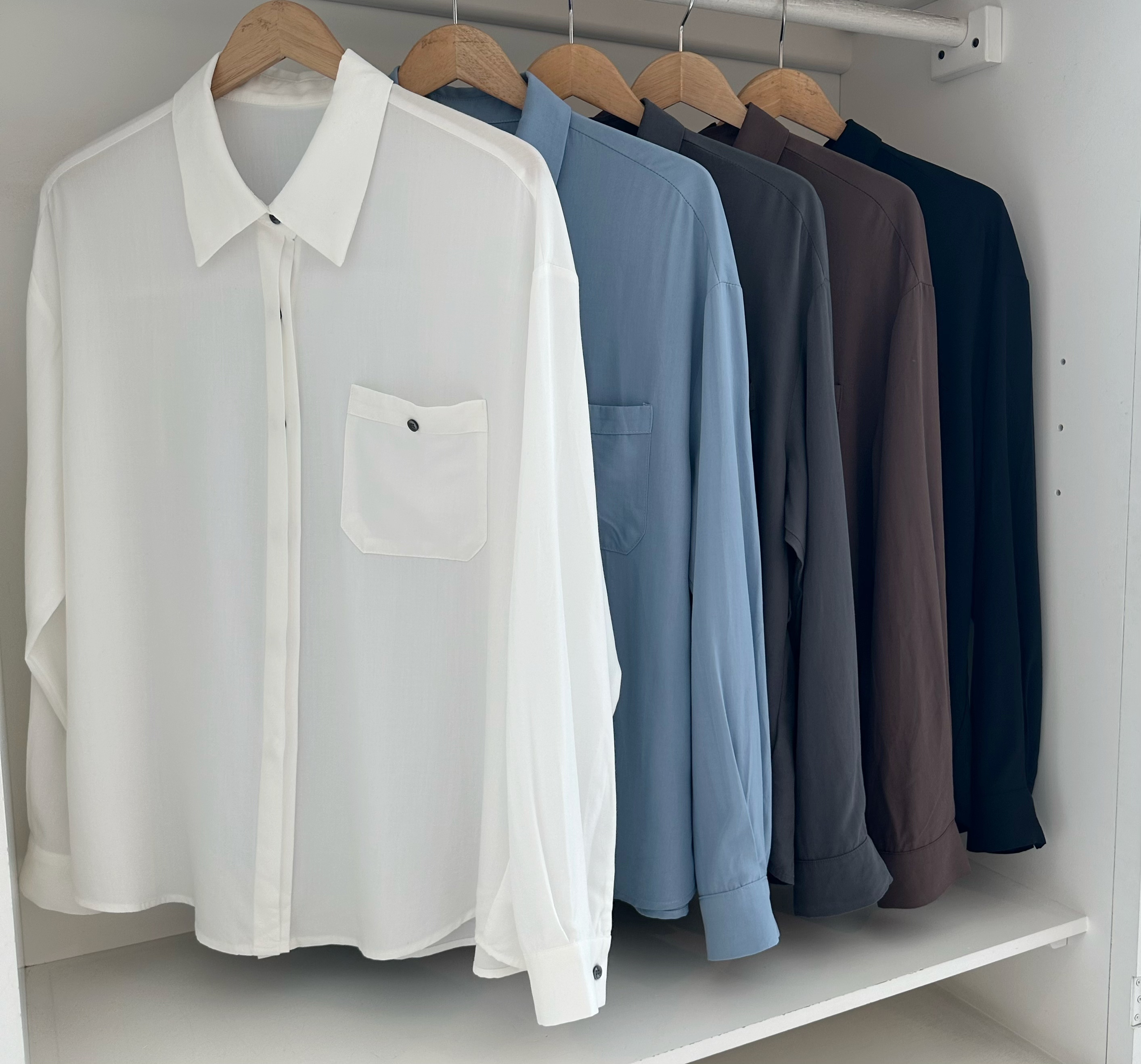 LONG SLEEVE COTTON BUTTON DOWN SHIRT