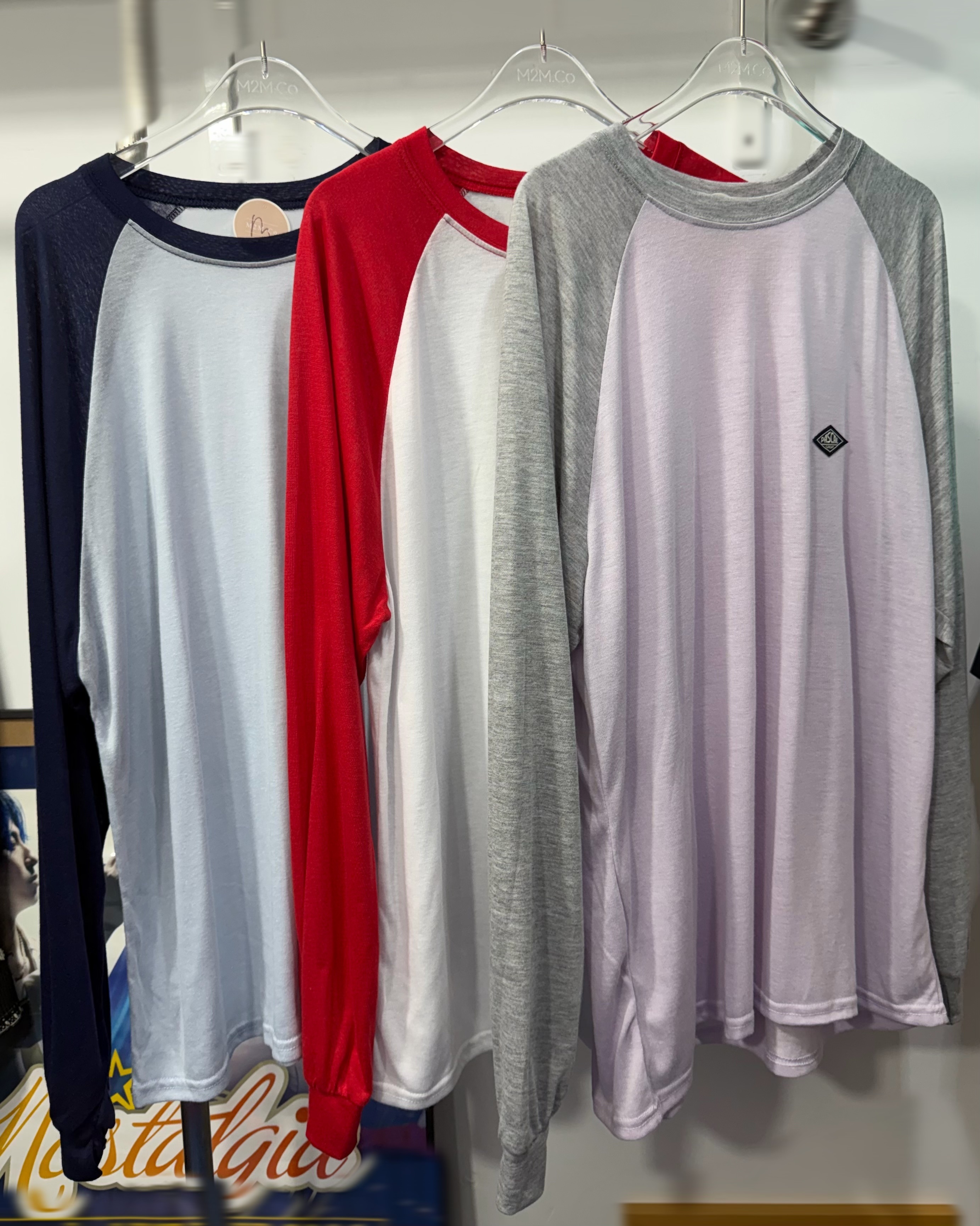 8月新品♥透薄牛角長袖Tee