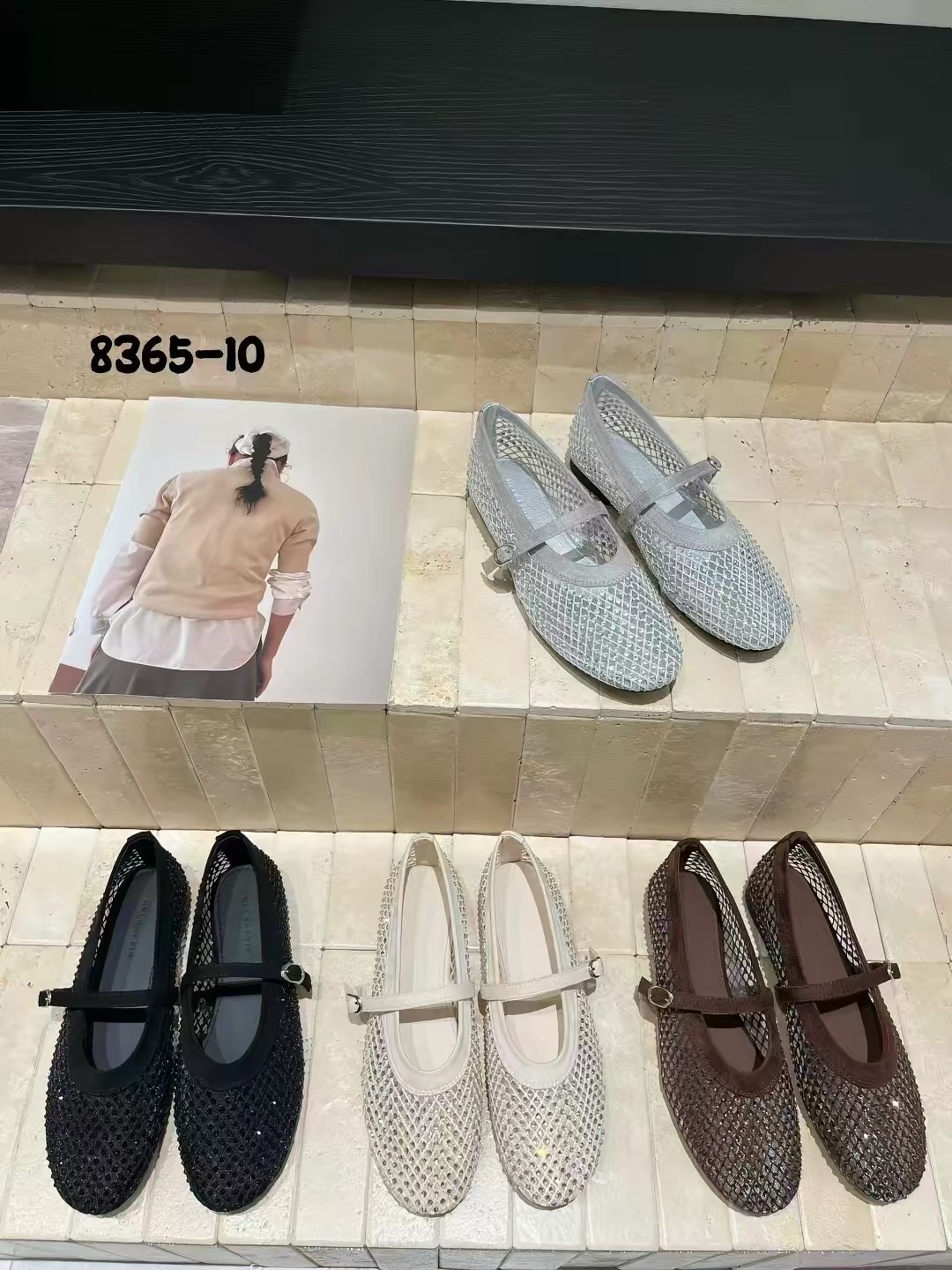 閃亮好走漁網鞋 4色