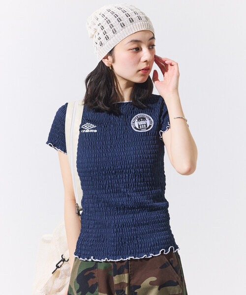 UMBRO × FREAK'S STORE / SHIRRING T-SHIRT