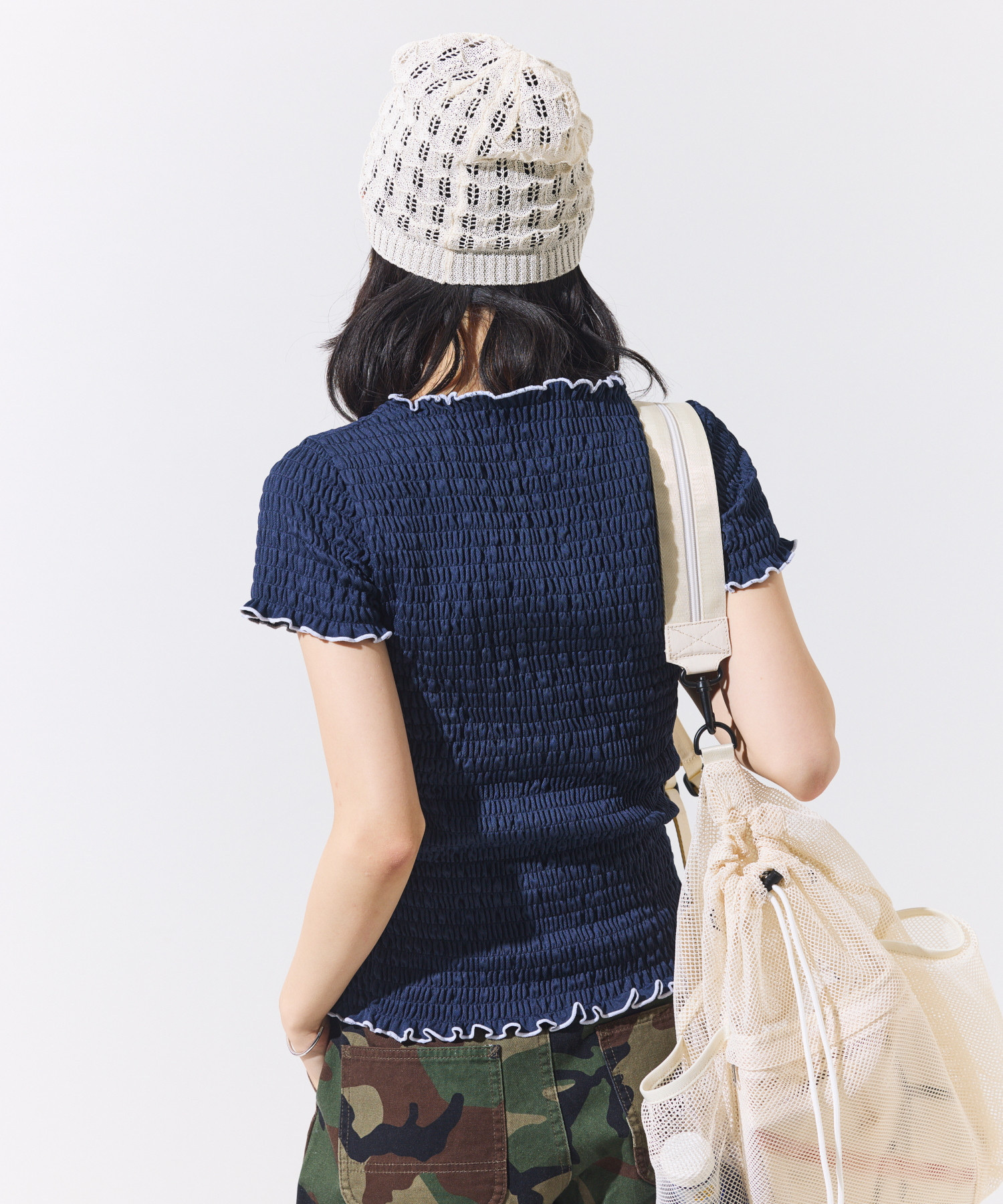 UMBRO × FREAK'S STORE / SHIRRING T-SHIRT