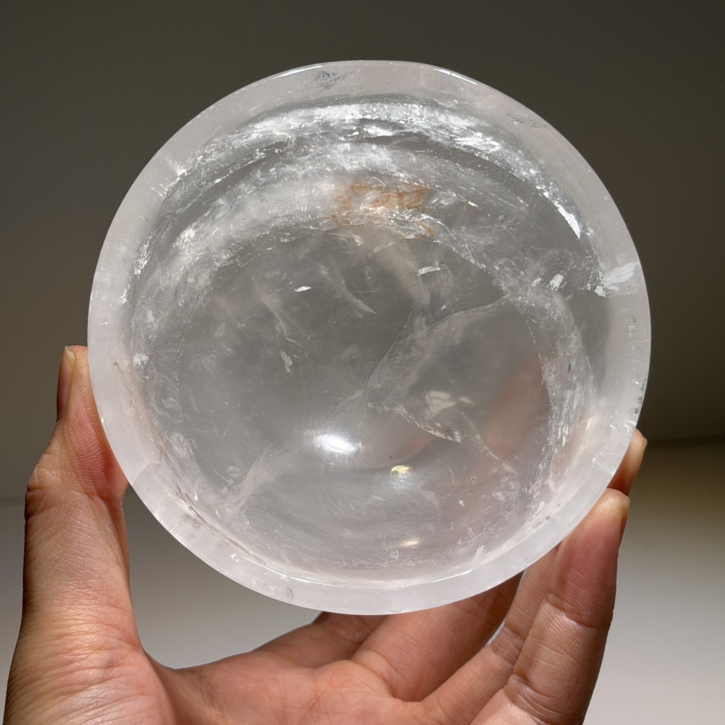 高級白水晶碗 10cm  WD2420