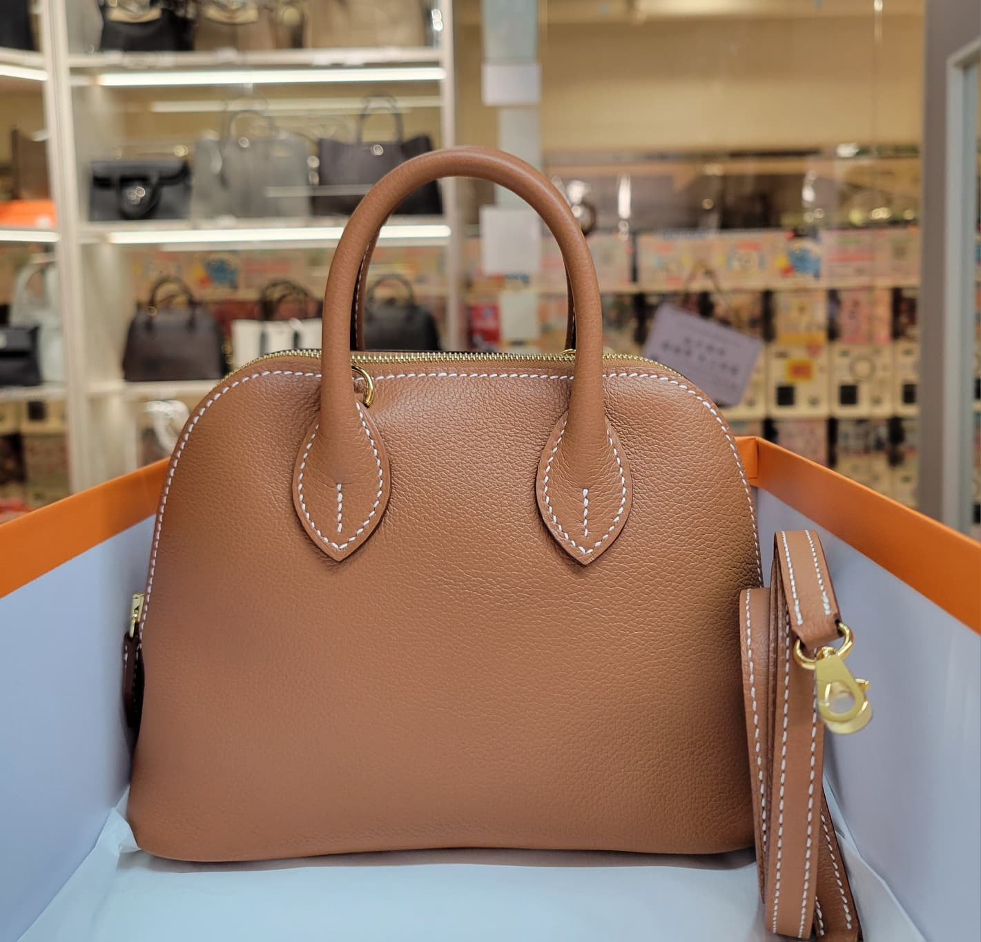 Hermes mini bolide GOLD CC EVERCOLR 金棕色金扣