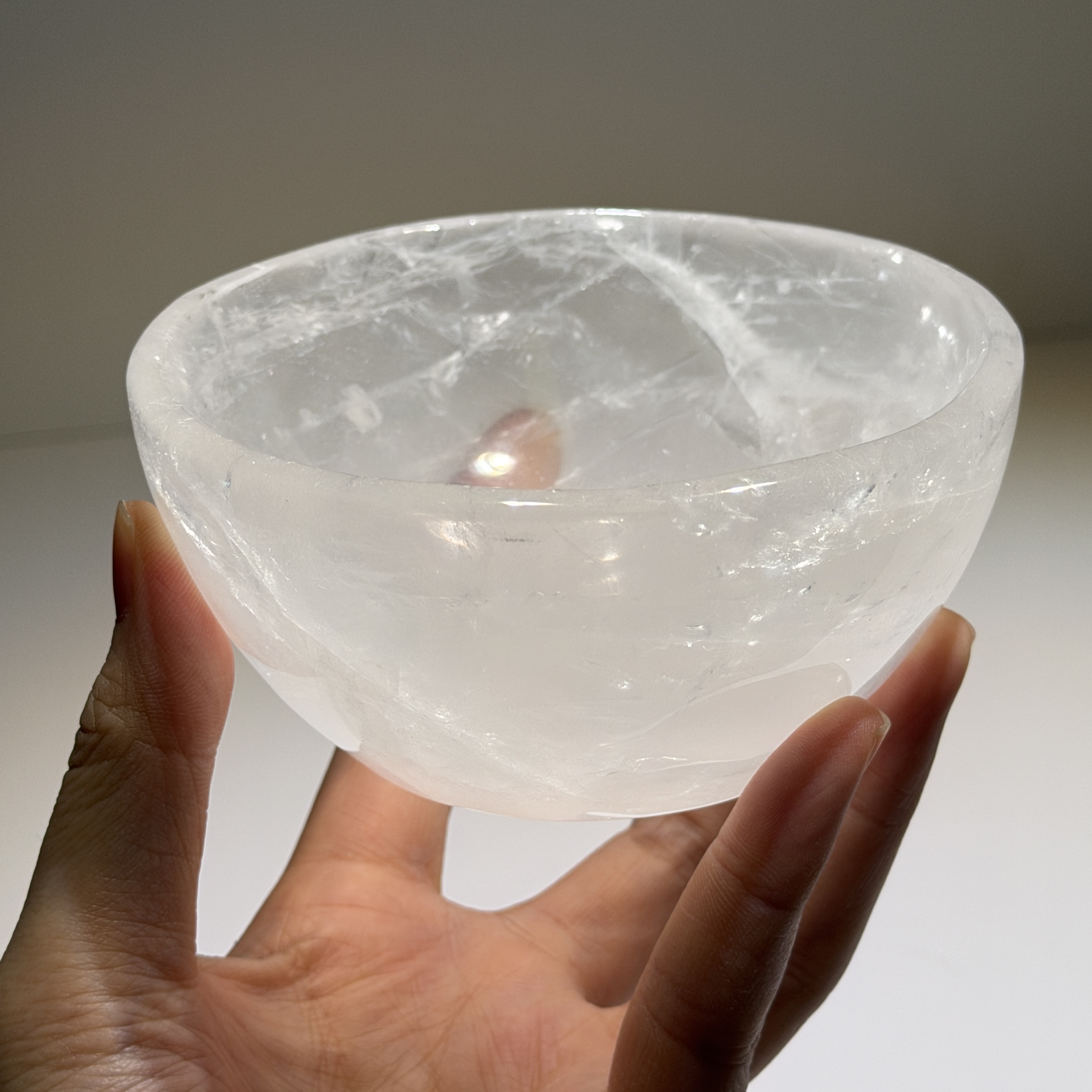 高級白水晶碗 10.5cm  WD2417