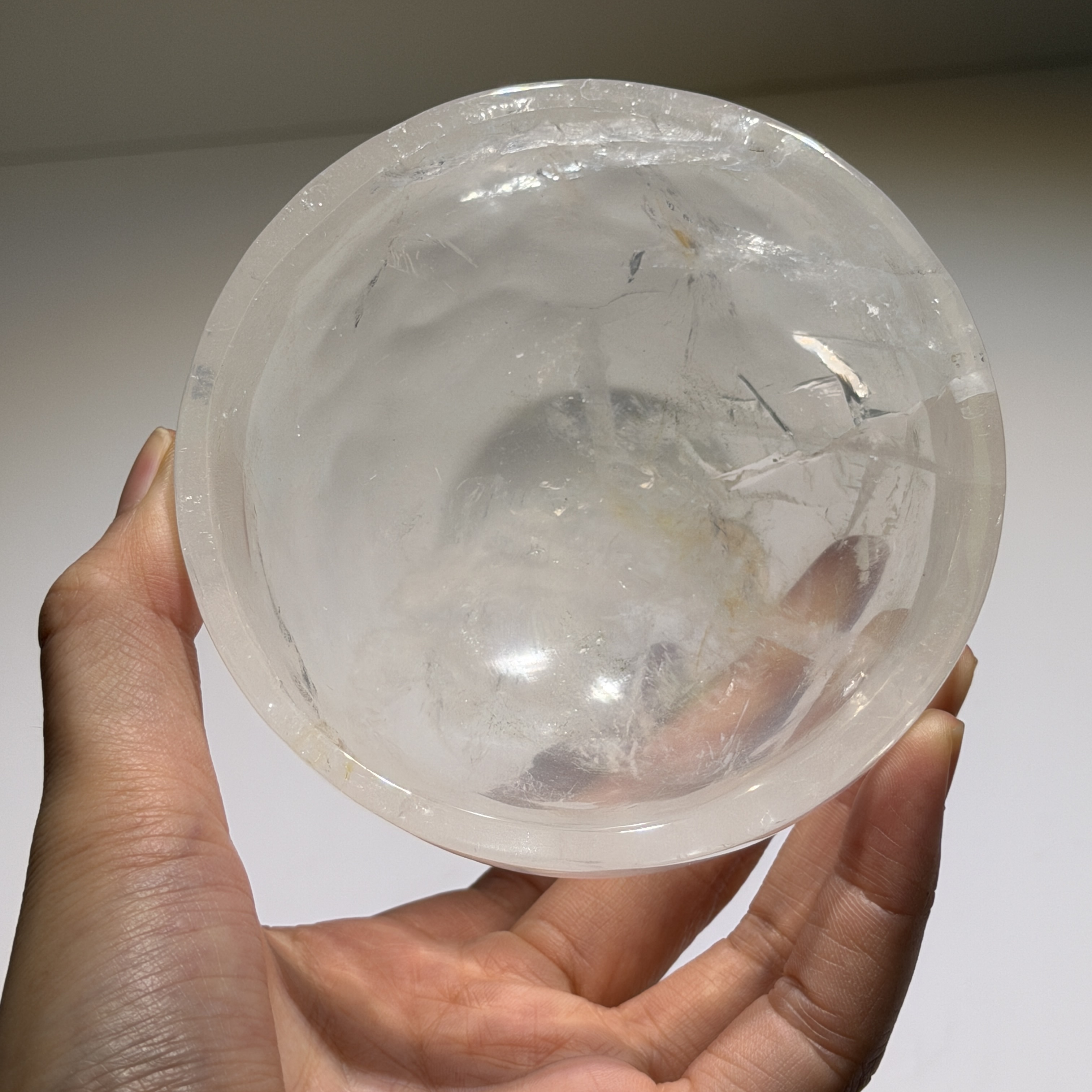 高級白水晶碗 10cm  WD2416