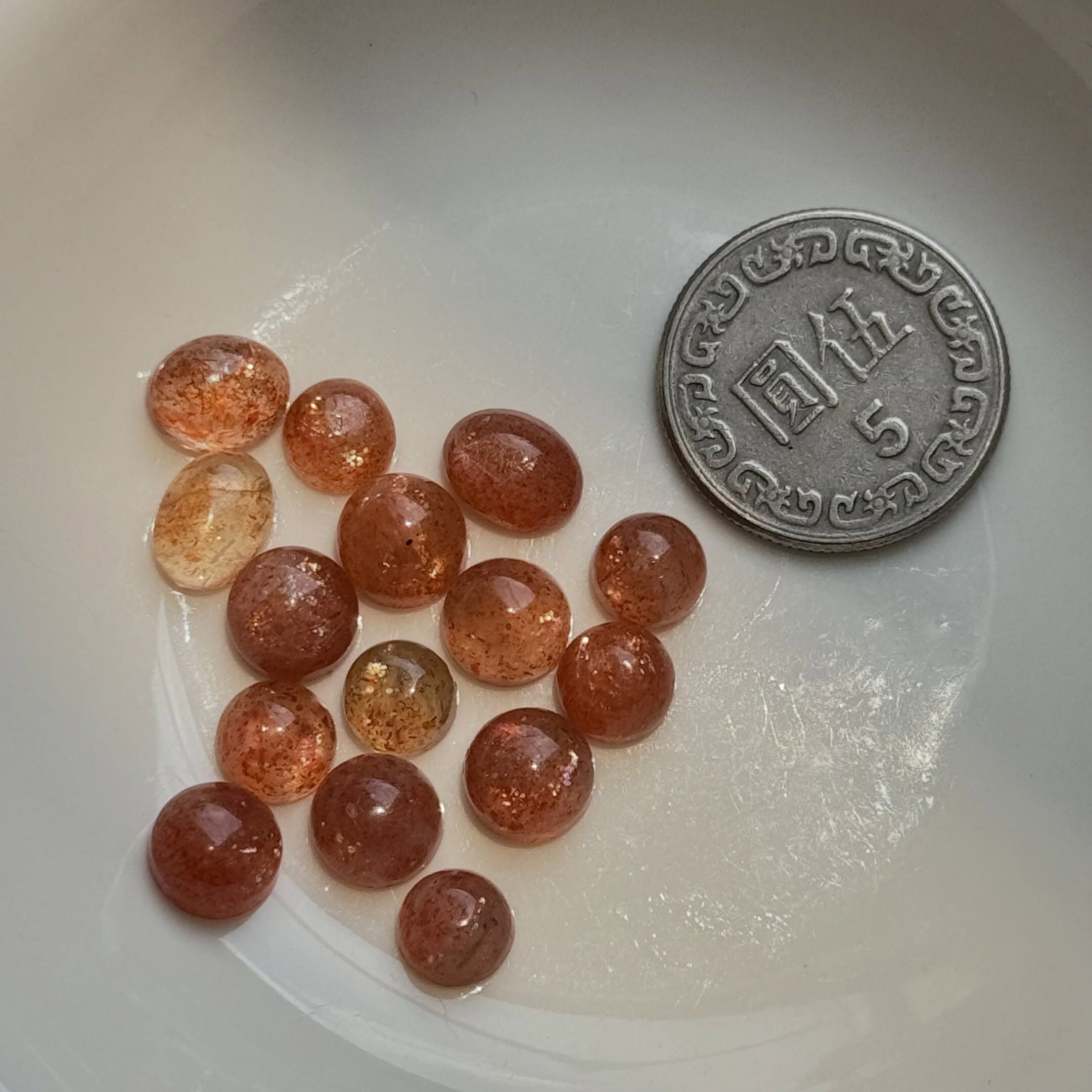 [原石] 金太陽石 水晶裸石蛋面