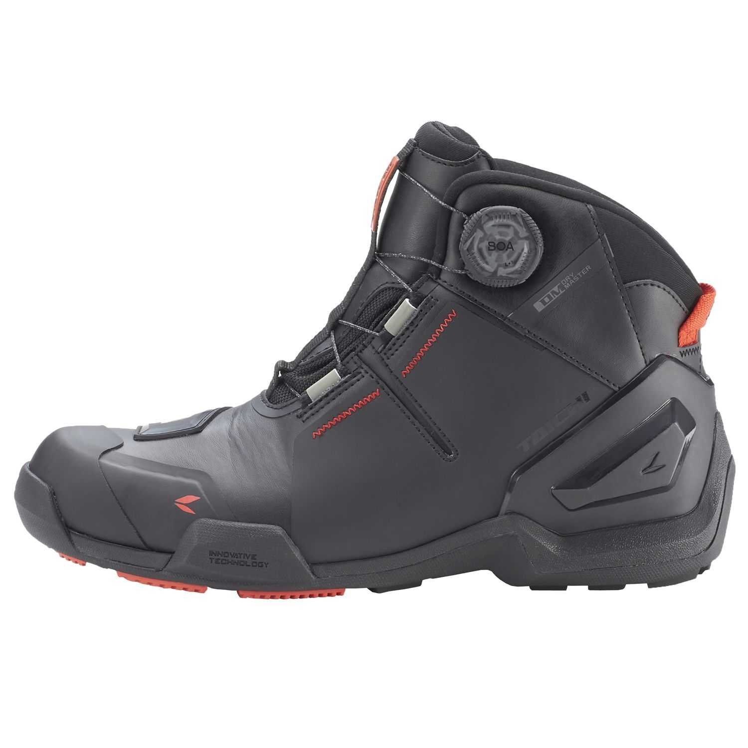 TAICHI RSS016 BLACK/RED 黑紅 防水 休閒 車靴 防摔鞋