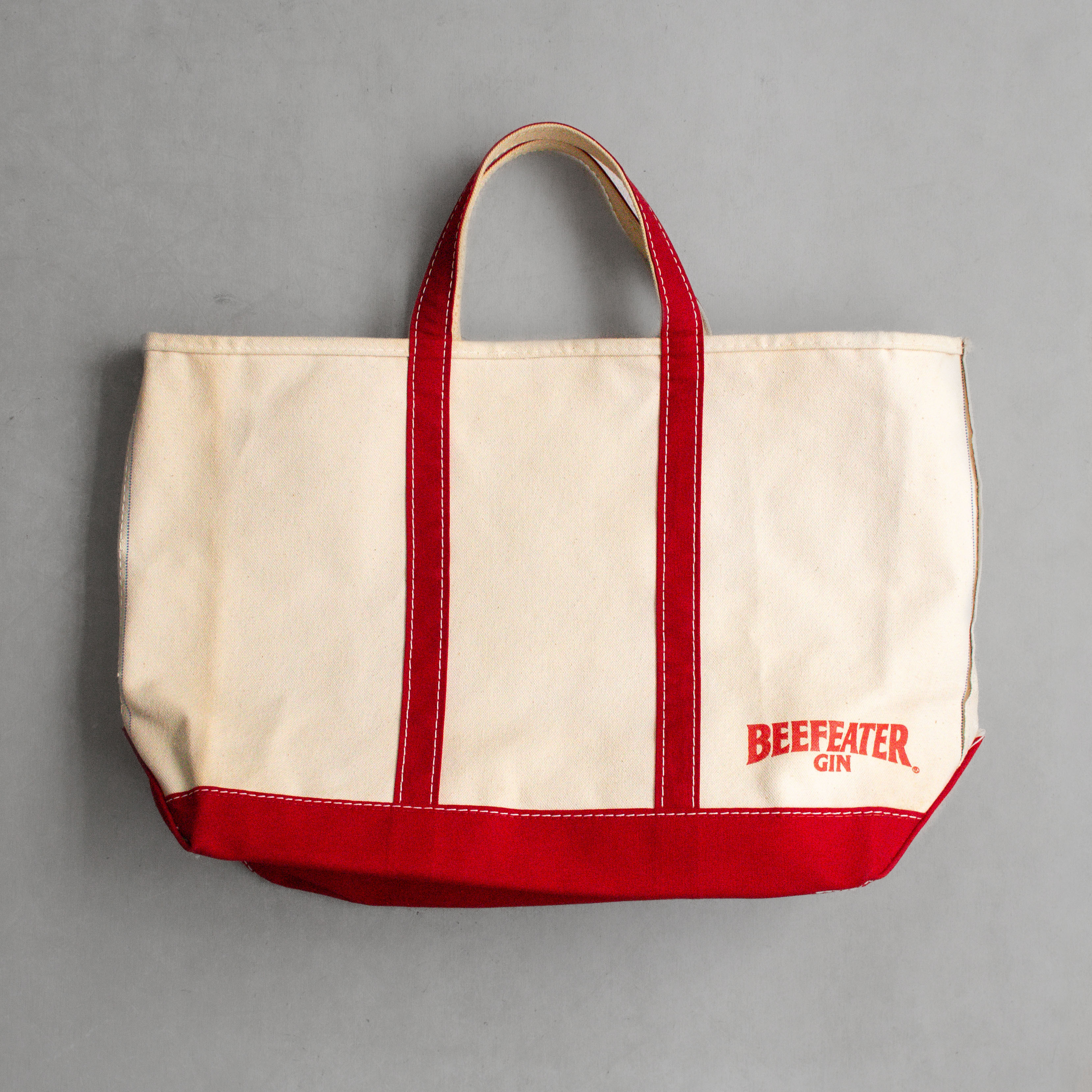 70-80S L.L.BEAN BOAT & TOTE BAG 美國製 紅白 帆布 手提 托特包