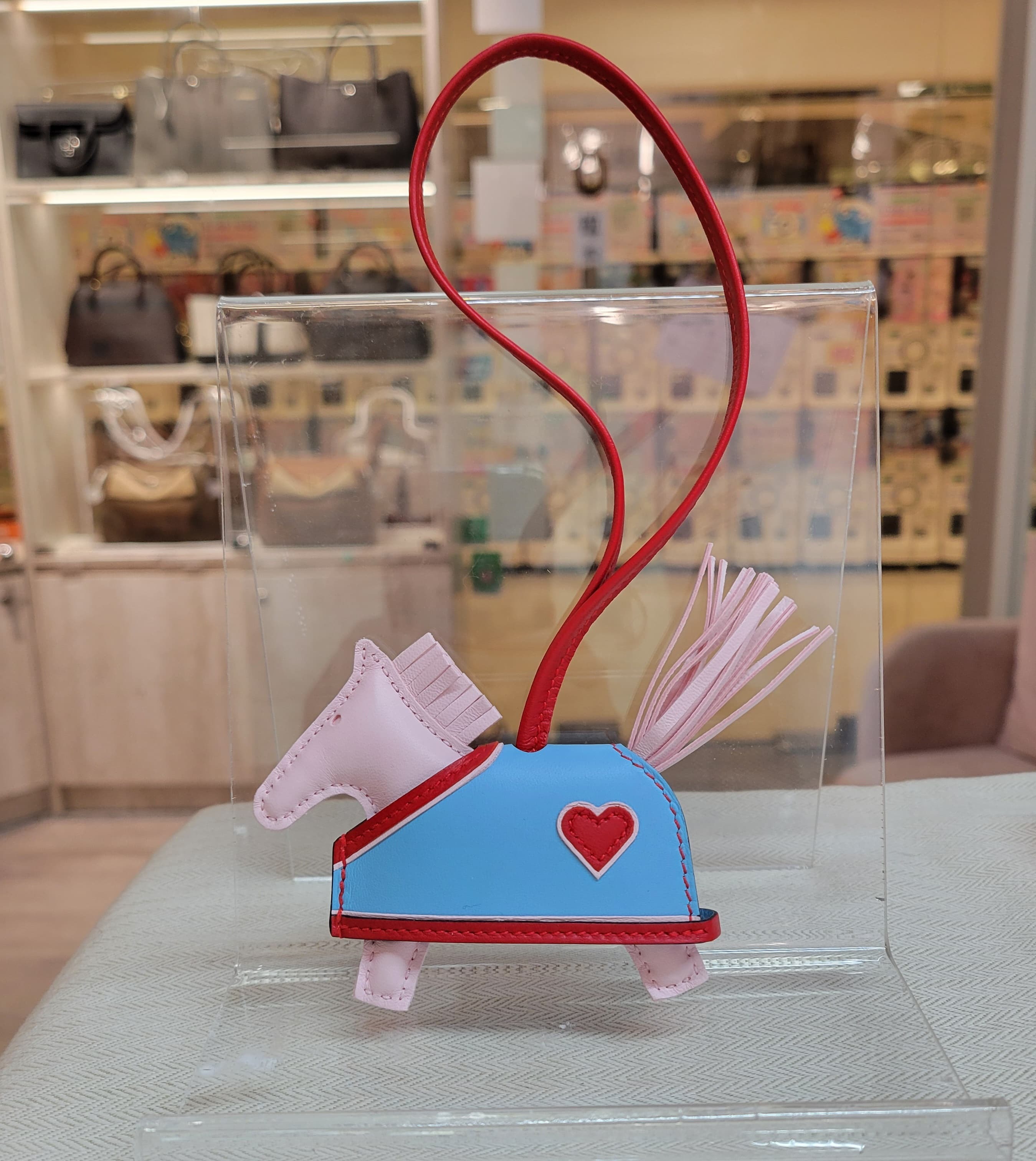 HERMES Rodeo Robeo Coeur PM charm rose darling / rouge radieux / céleste M7戀愛粉/ O5 陽光紅/ 7N糖果藍
